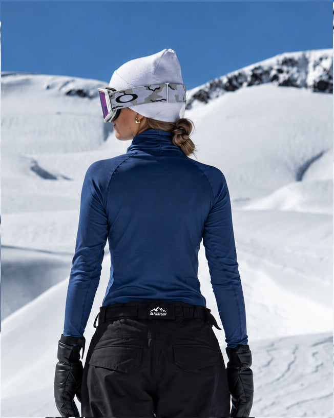 Long Neck Base Layer: Navy Blue