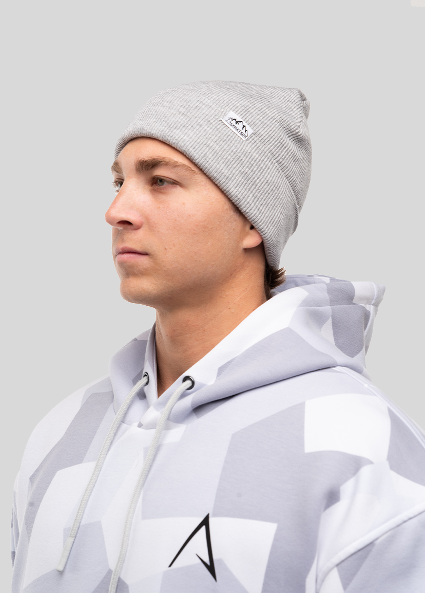 Merino Wool Team Beanie: Grey