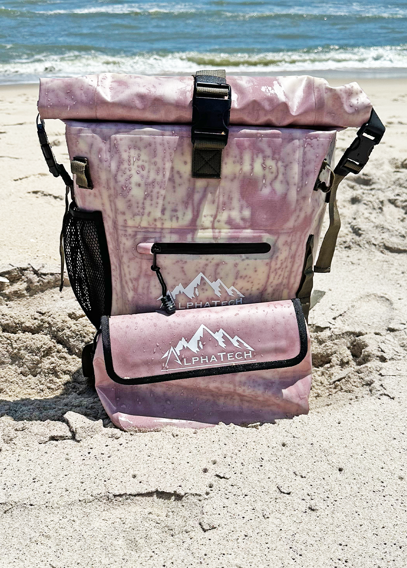 Color Changing Drybag + DryPouch: Tan/White