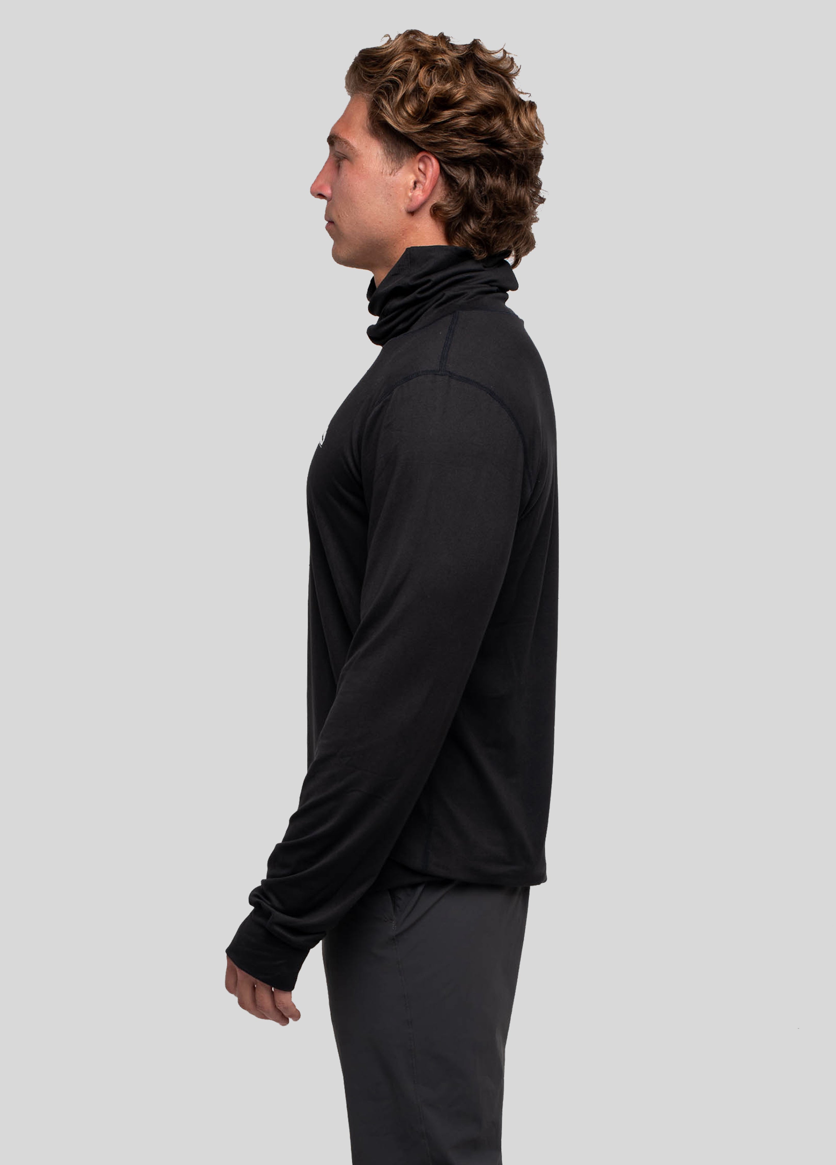 Long Neck Base Layer: Black