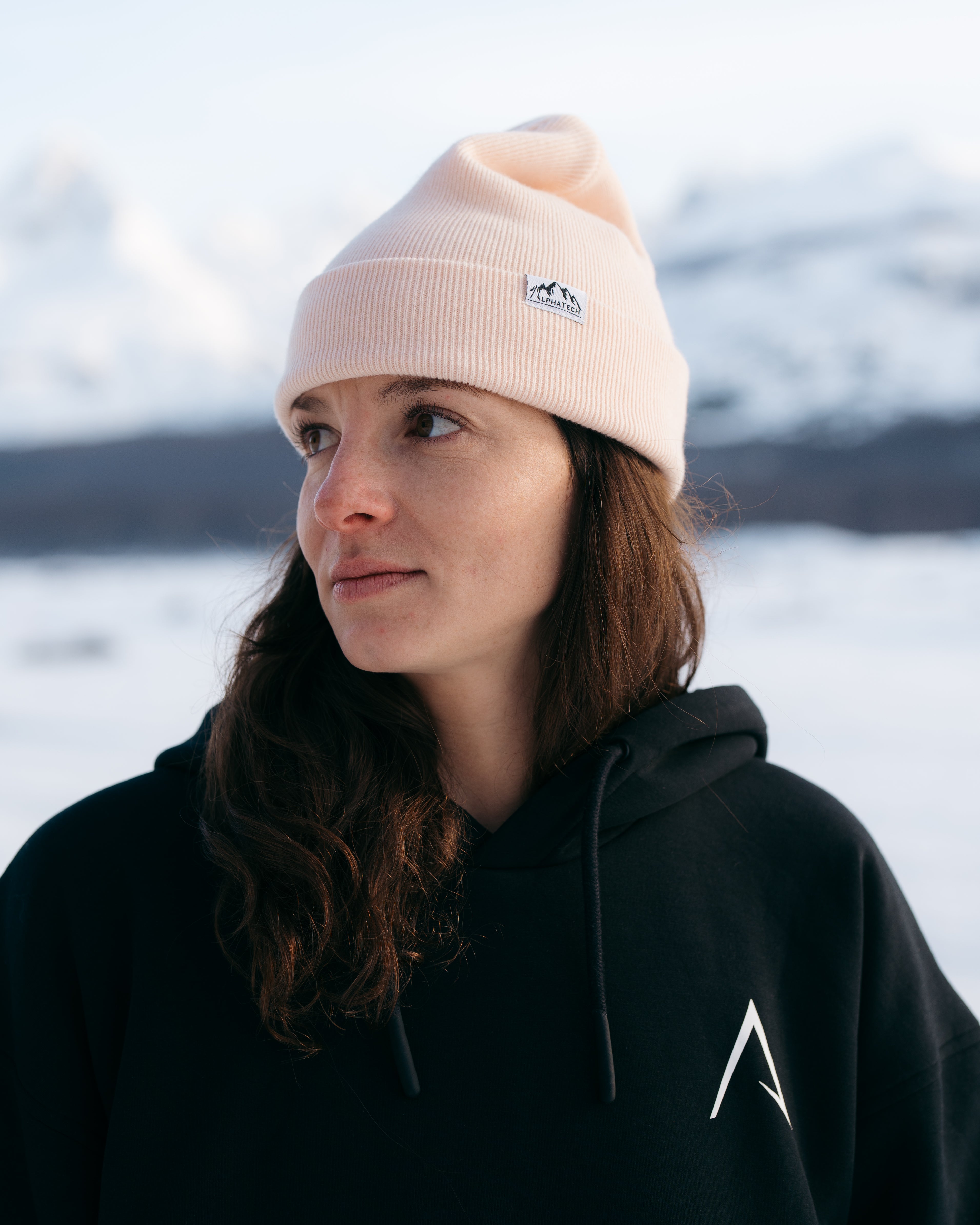 Merino Wool Team Beanie: Rose Water