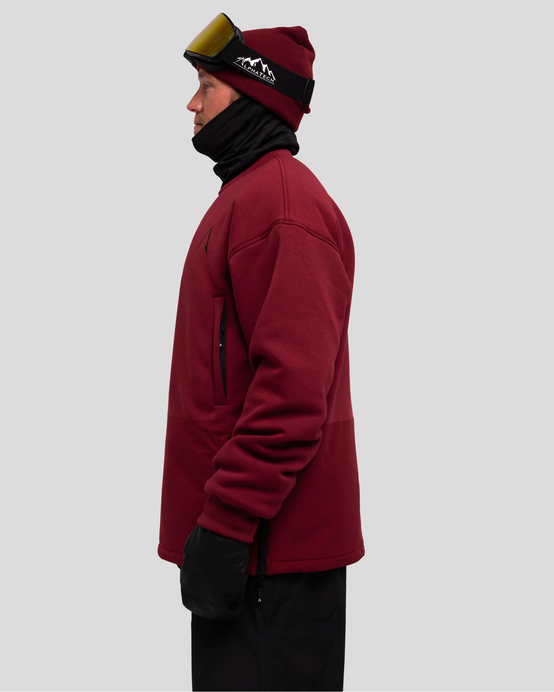 The Softflex Light - Crewneck: Maroon