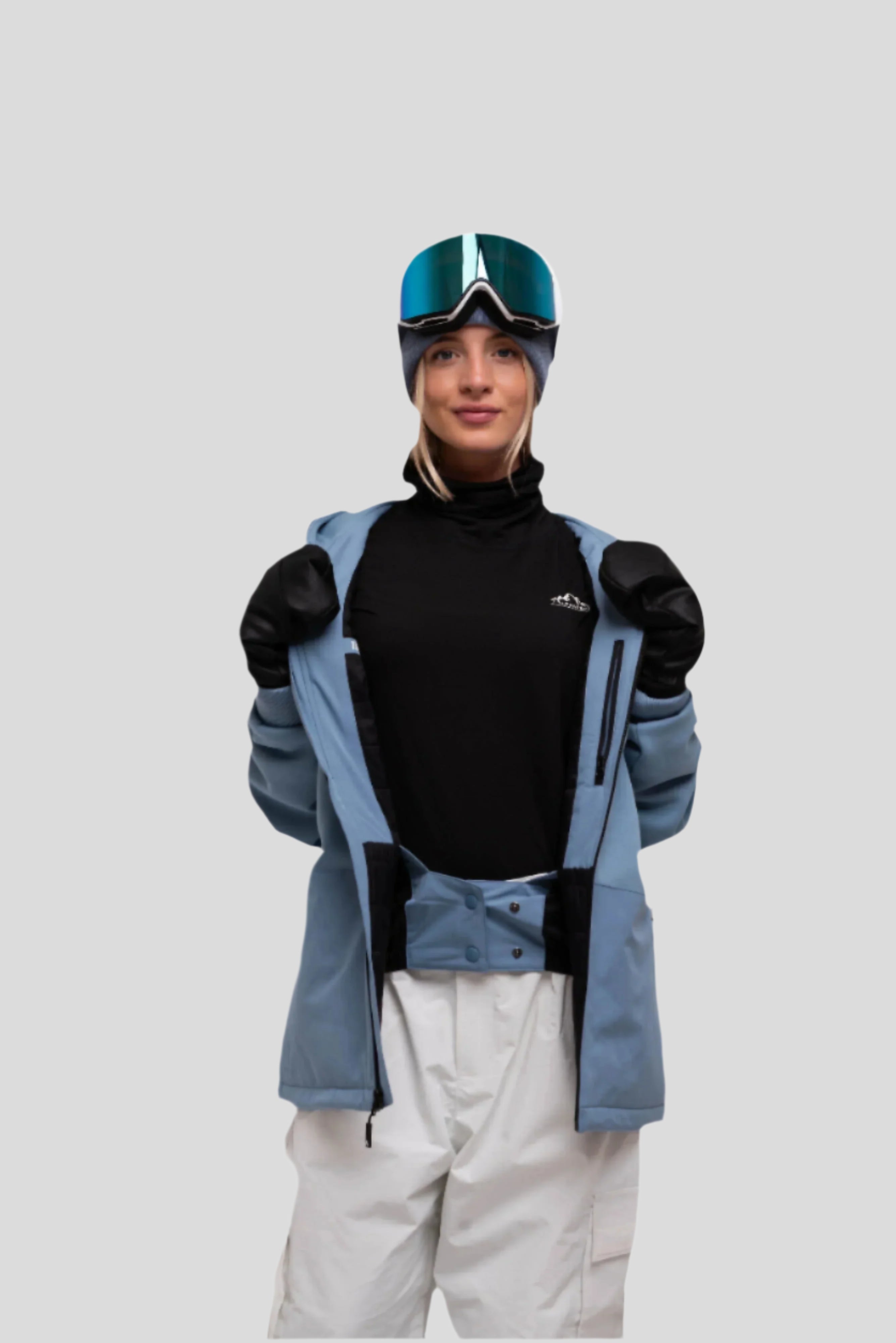 The Softflex Zip-up: Faded Denim