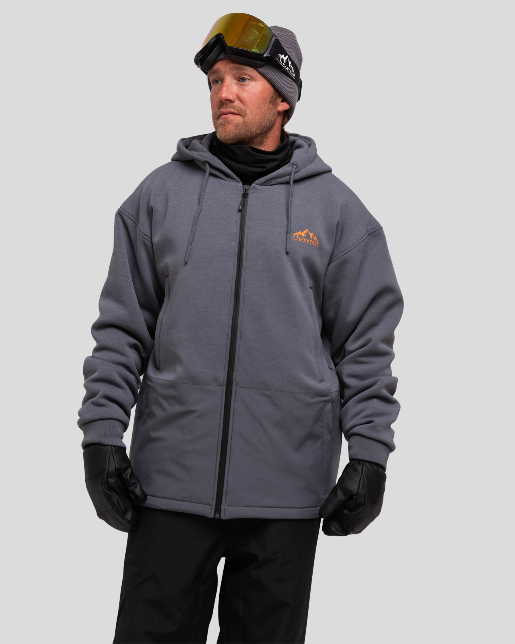 The Softflex Zip-up: Charcoal