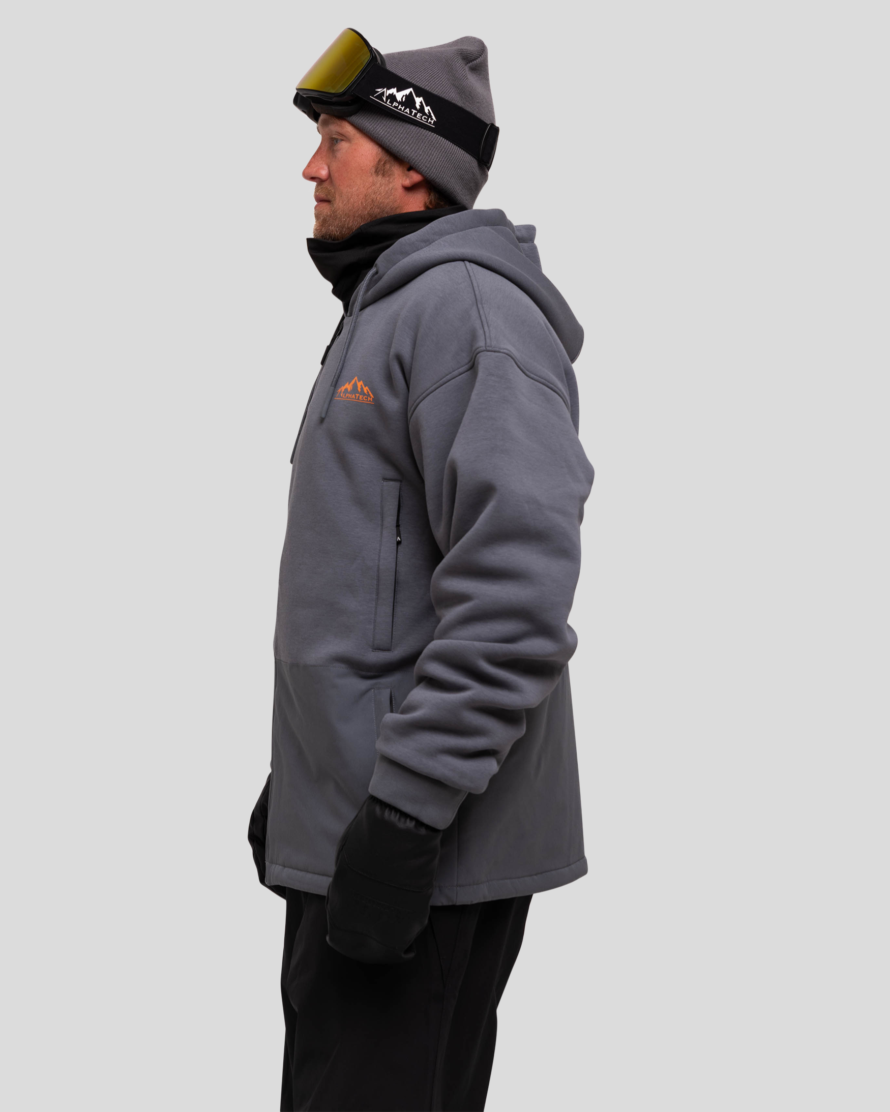 The Softflex Zip-up: Charcoal