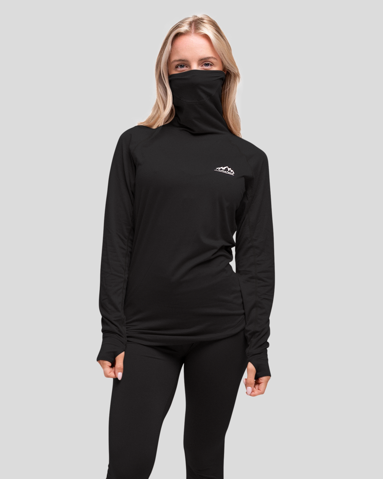 Long Neck Base Layer: Black