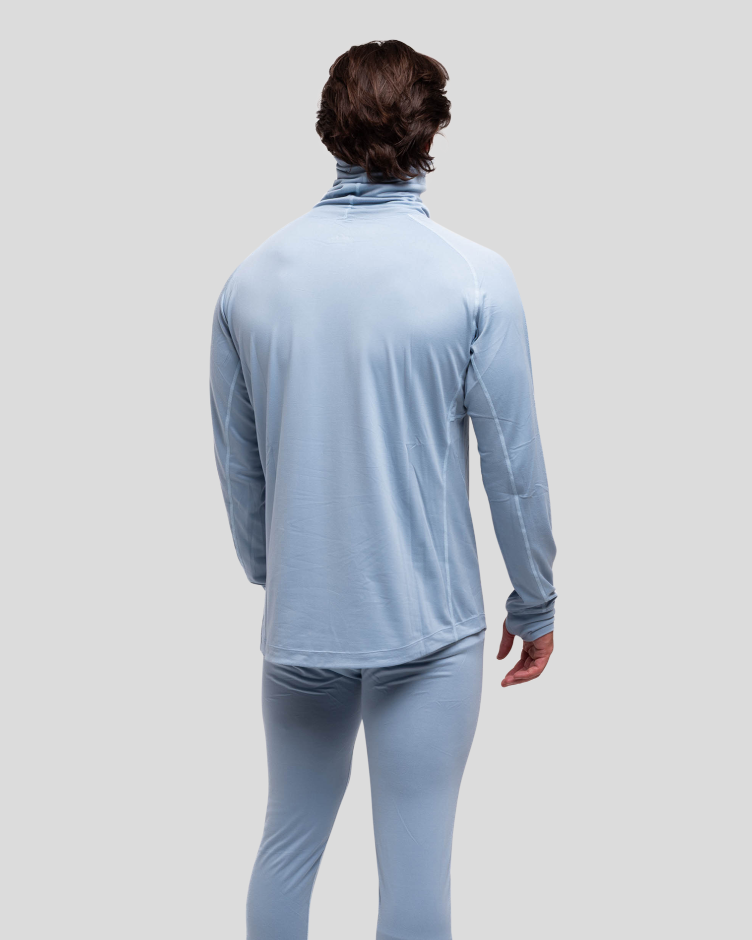 Long Neck Base Layer: Faded Denim