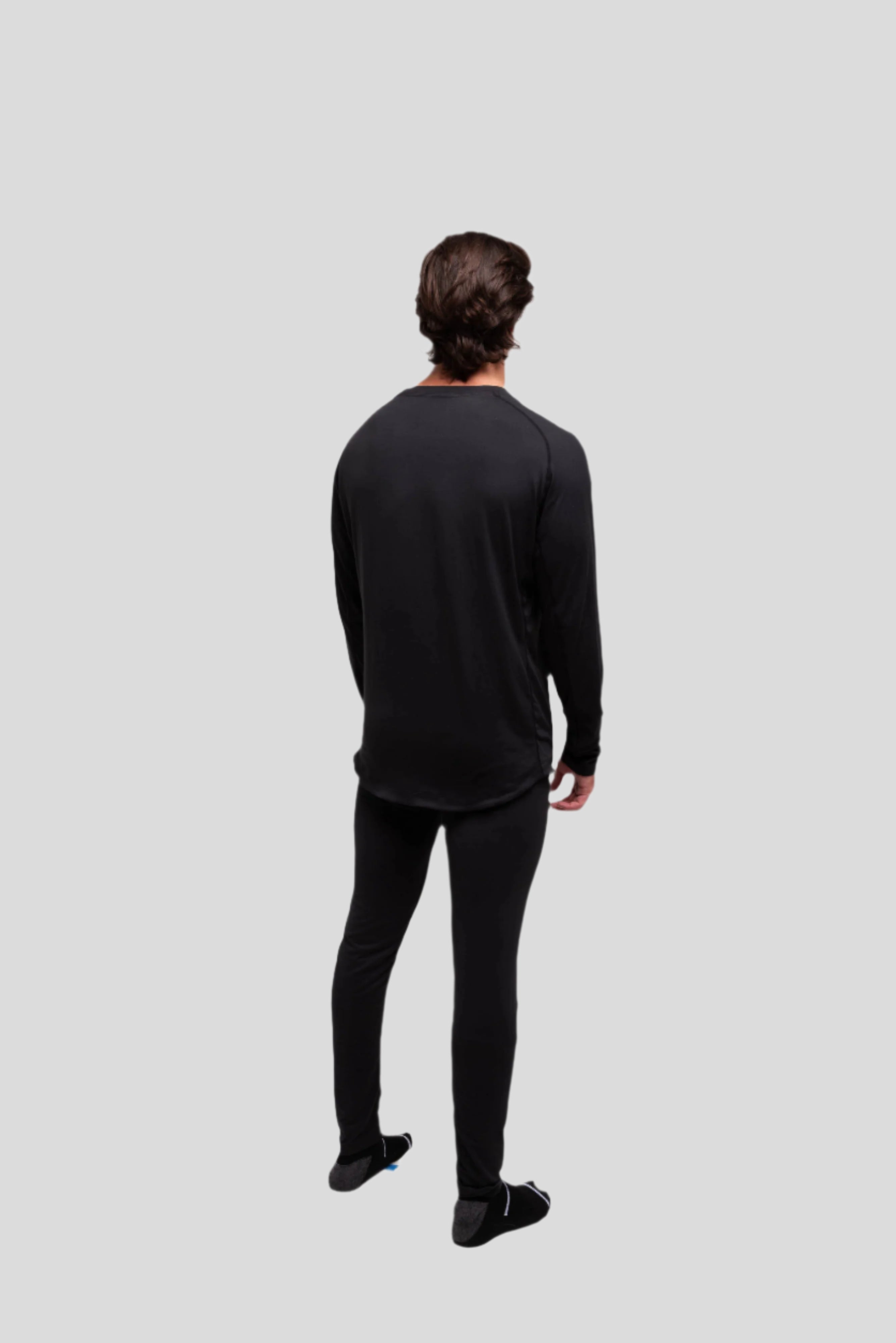 Crew Neck Base Layer: Black