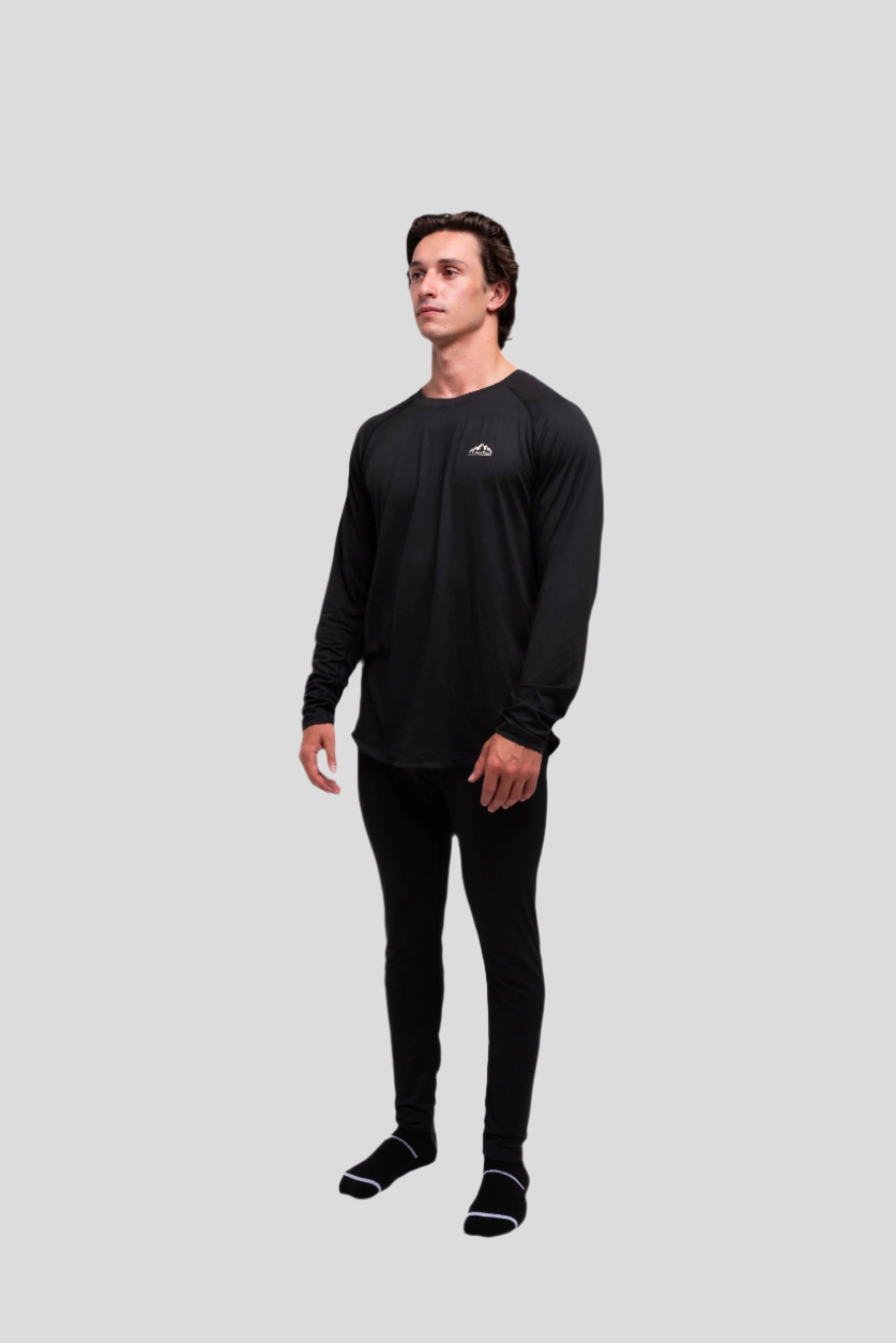 Crew Neck Base Layer: Black