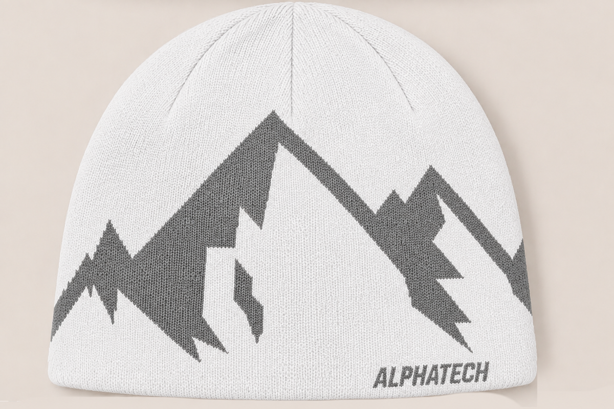 Peak Beanie: White