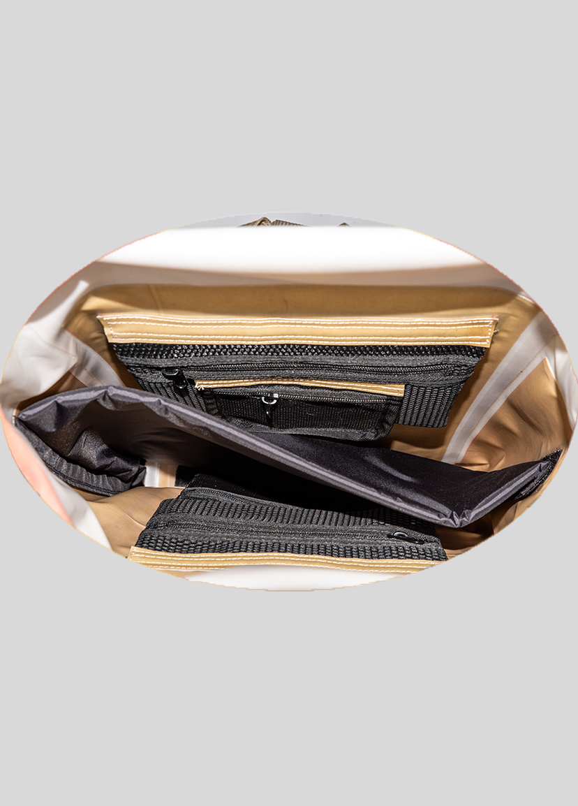 Color Changing Drybag + DryPouch: Tan/White