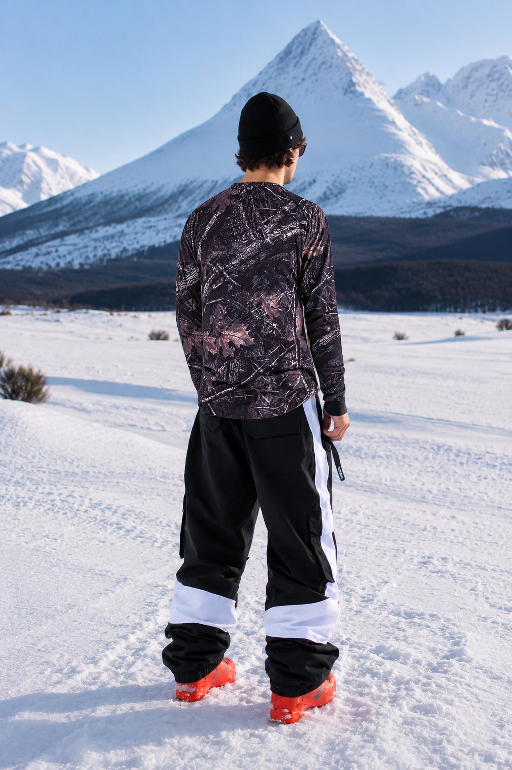 Crew Neck Base Layer: Dark Camo