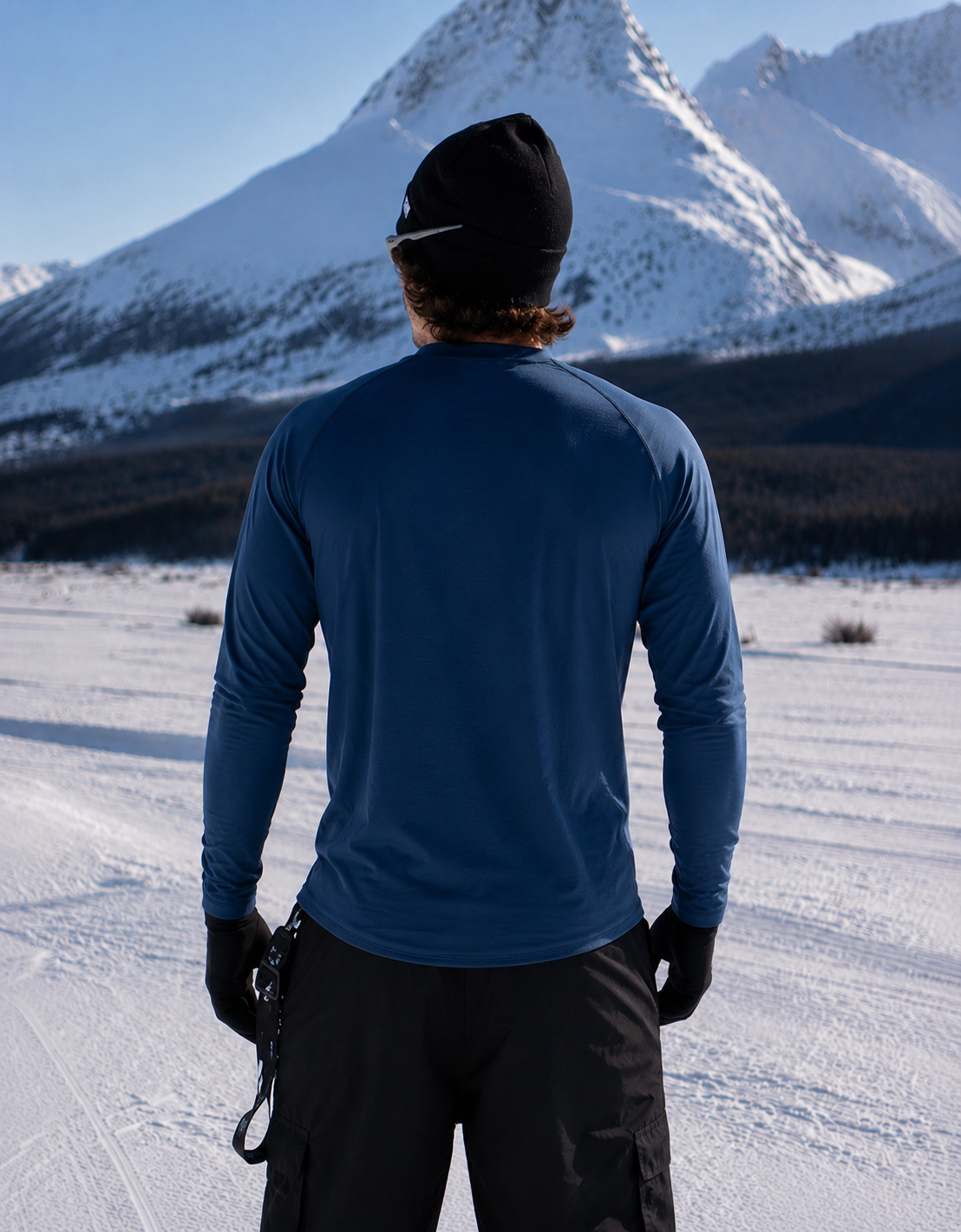 Crew Neck Base Layer: Navy Blue