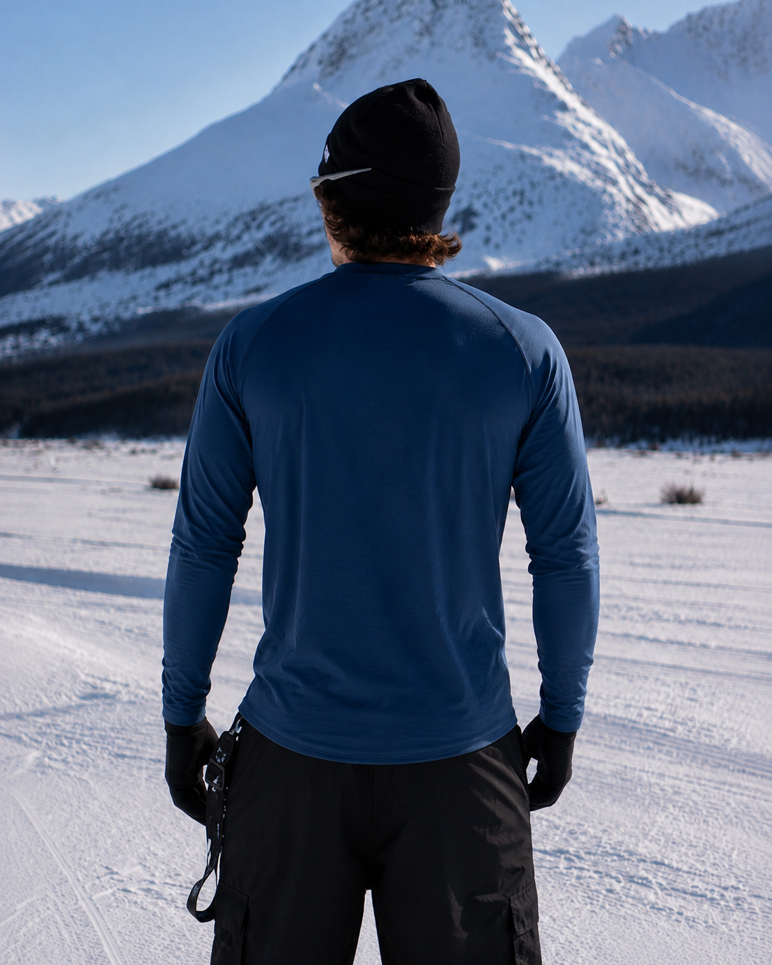 Crew Neck Base Layer: Navy Blue