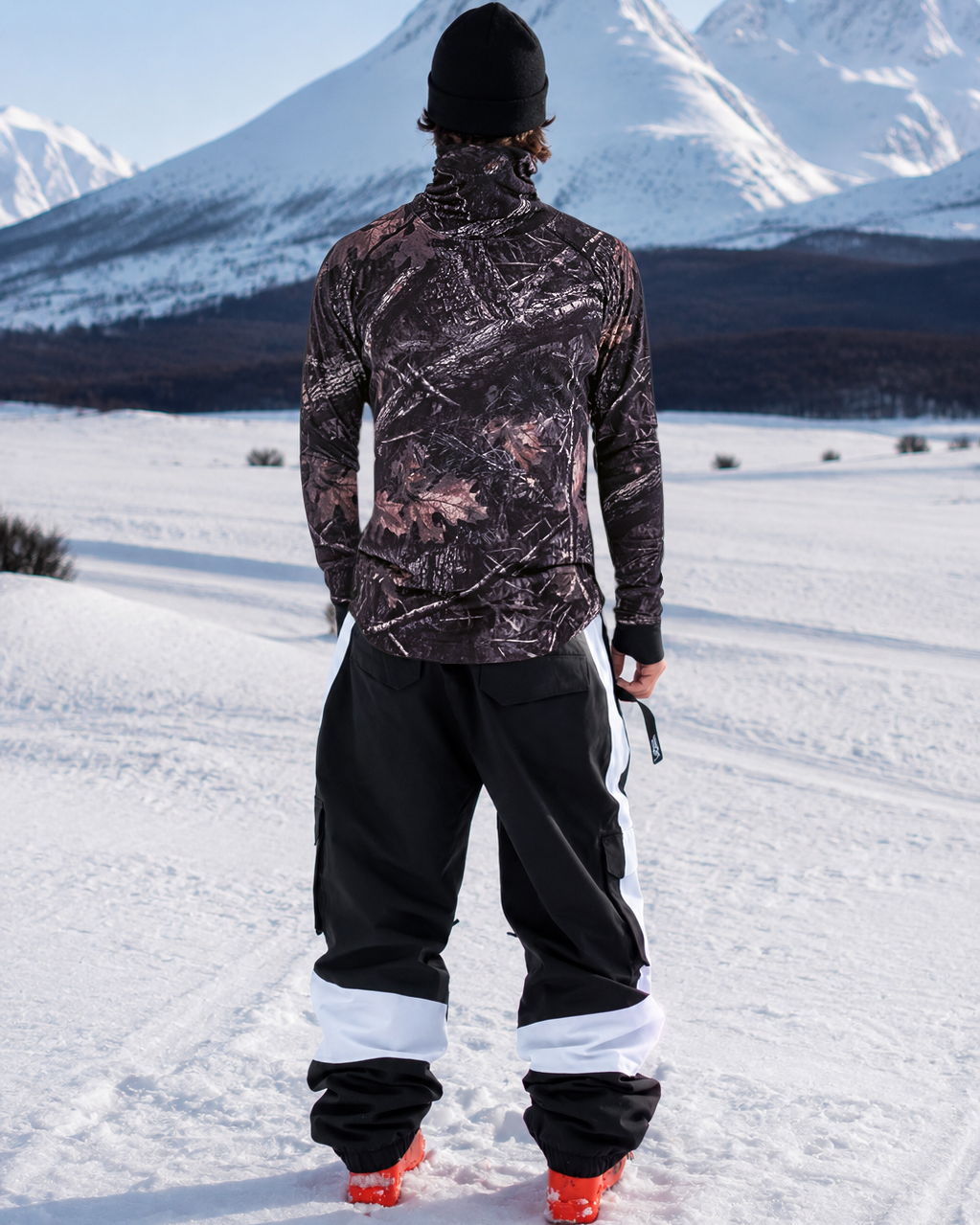 Long Neck Base Layer: Dark Camo