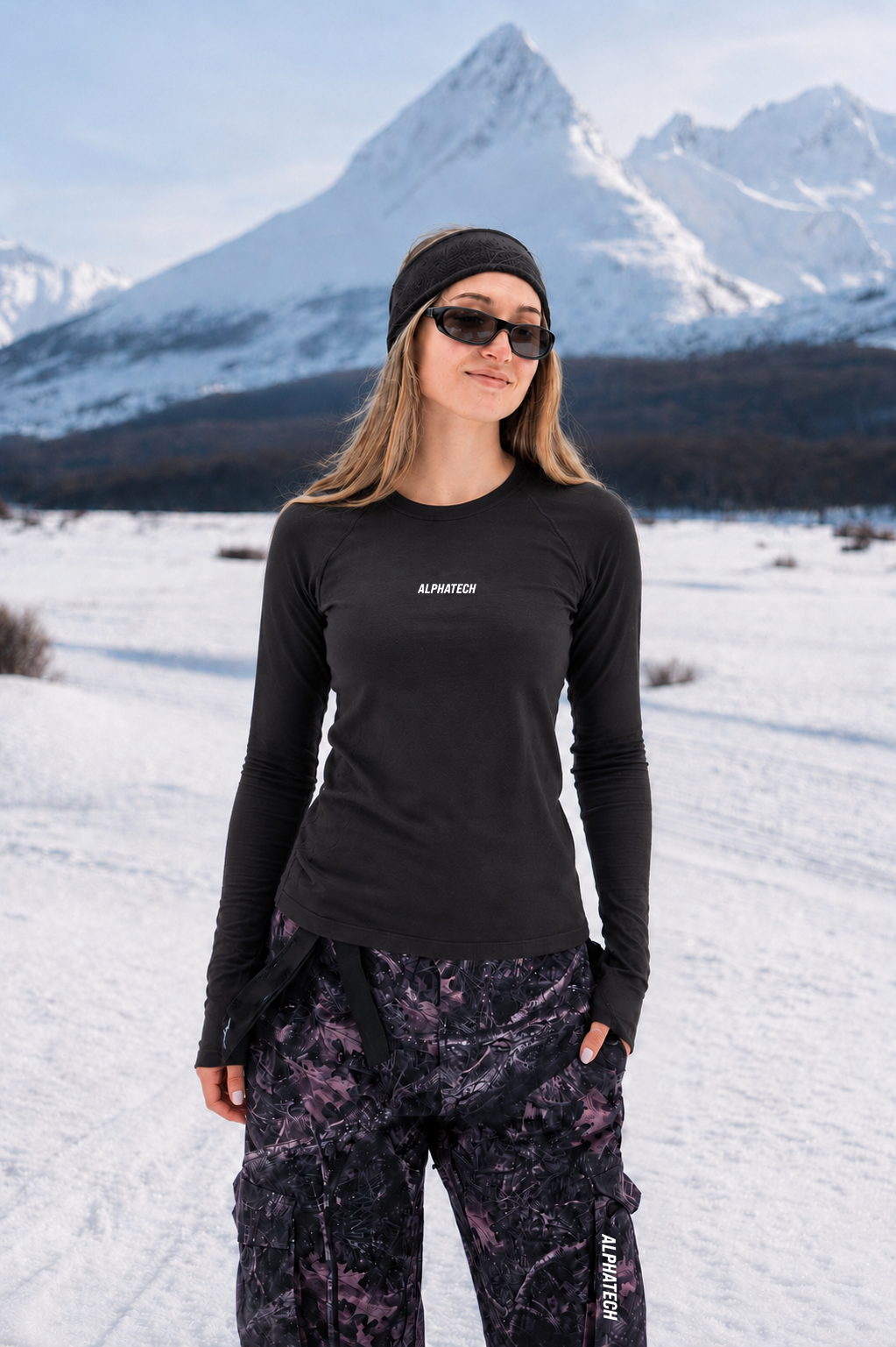 Crew Neck Base Layer: Black