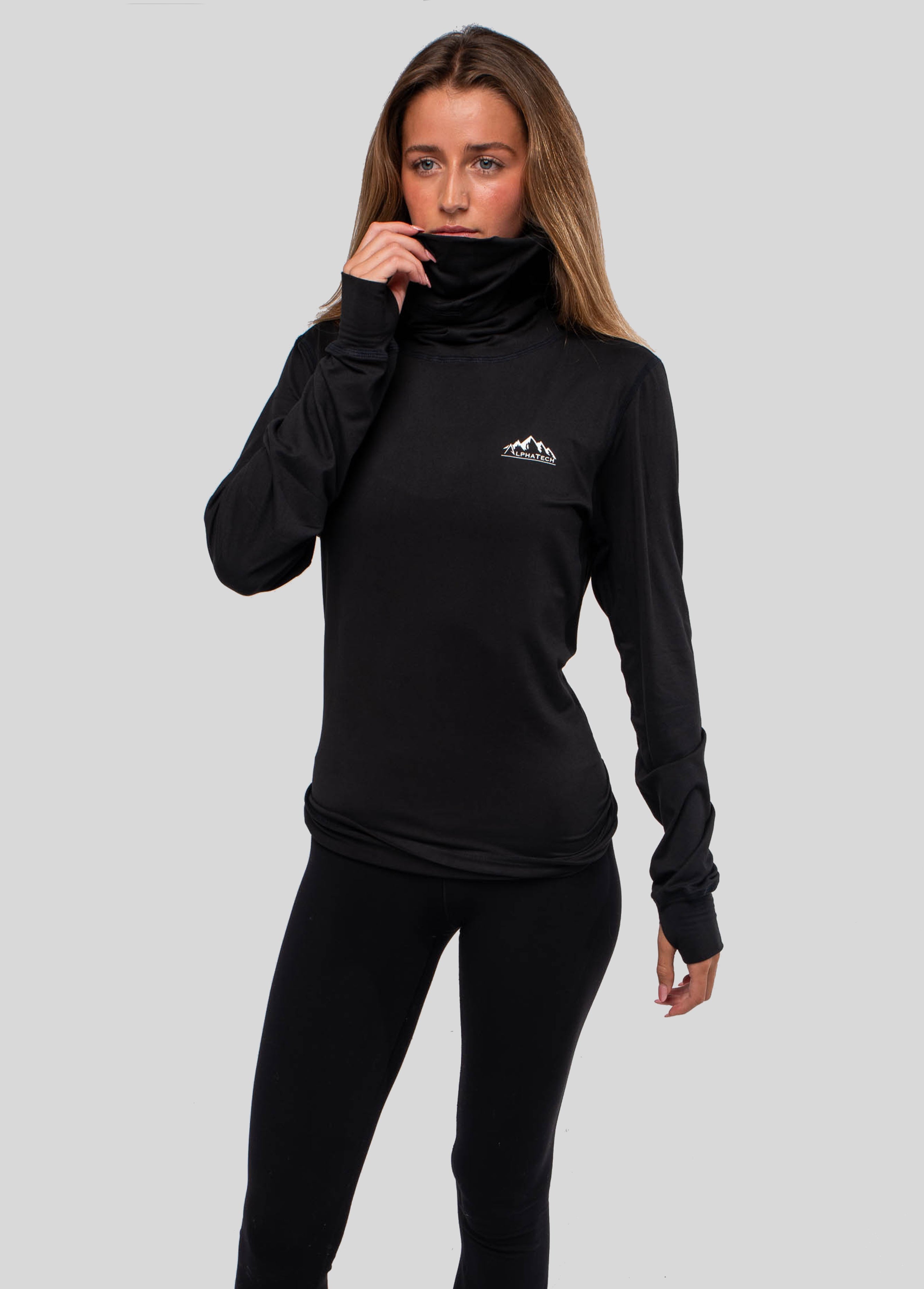 Long Neck Base Layer: Black