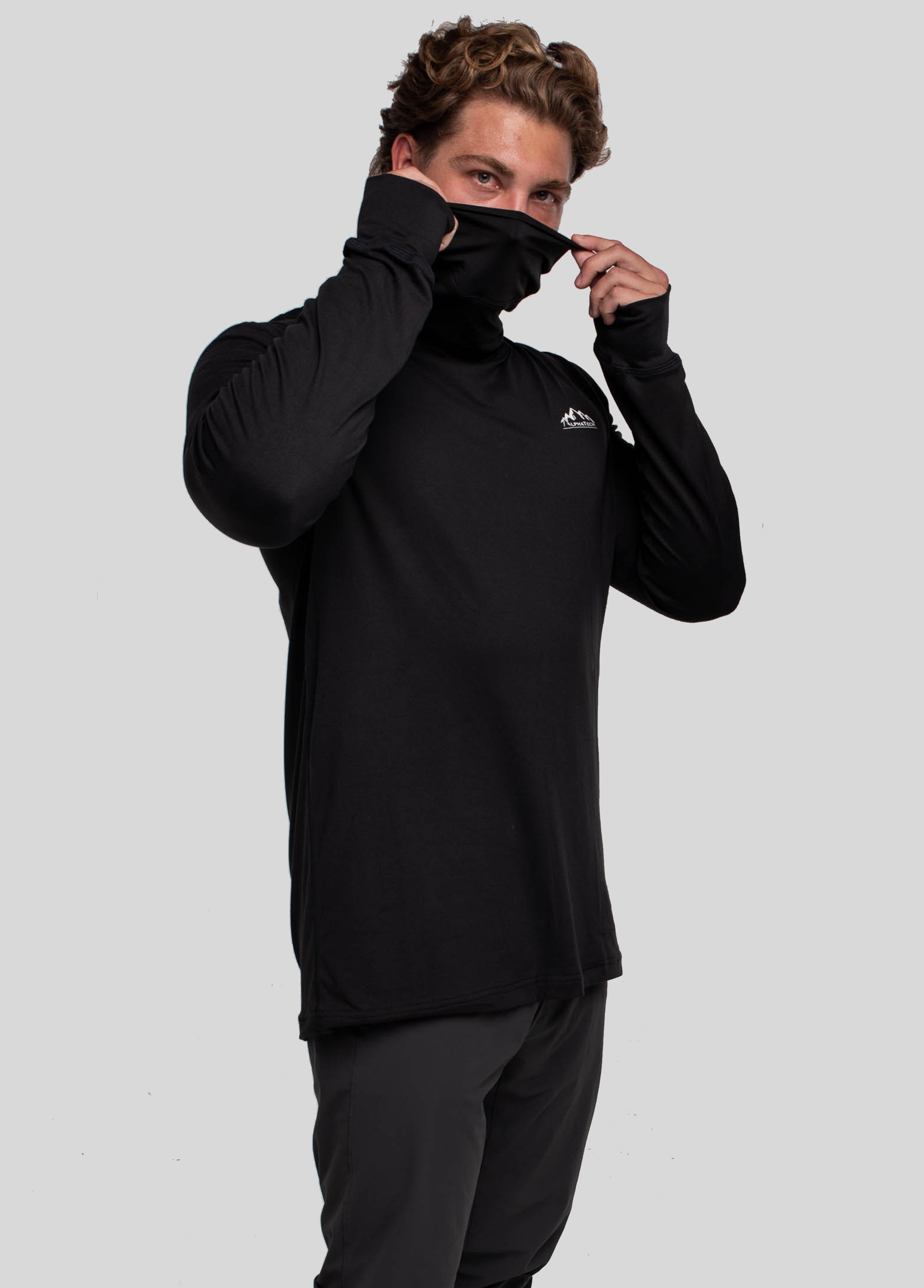 Long Neck Base Layer: Black