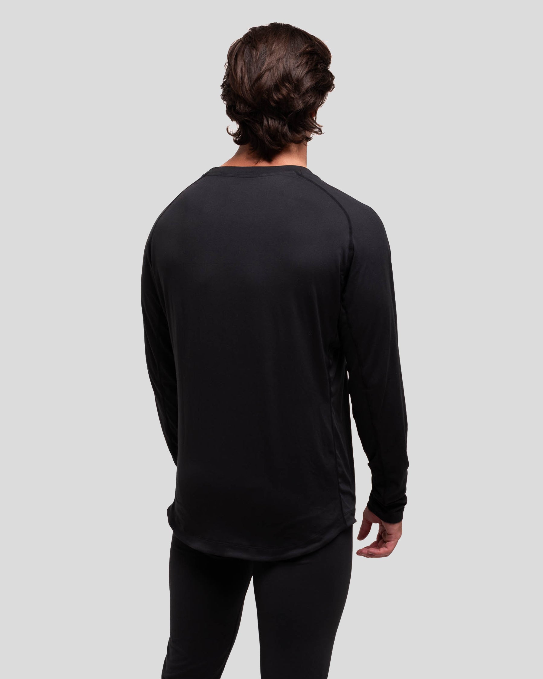 Crew Neck Base Layer: Black