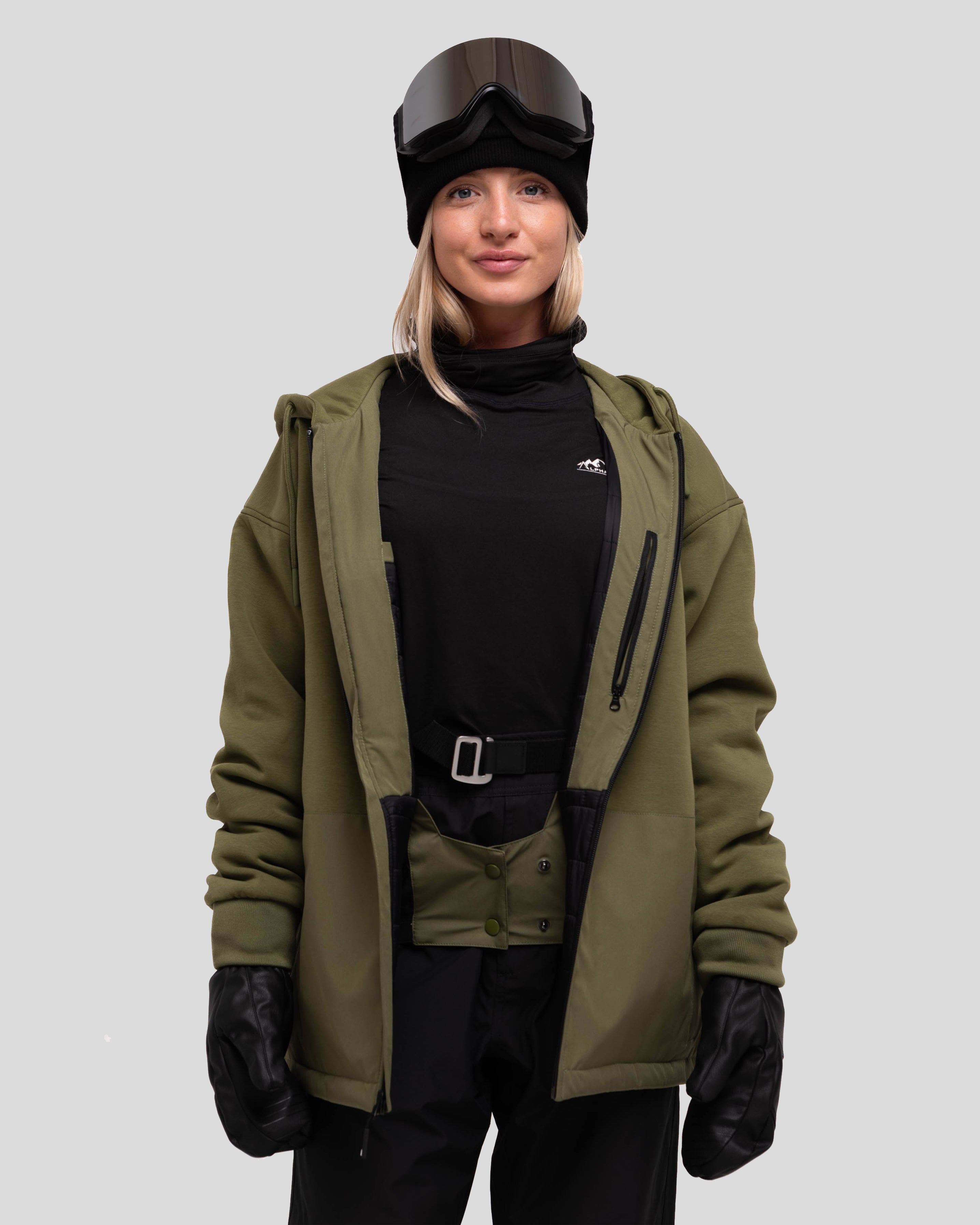 The Softflex Zip-up: Olive