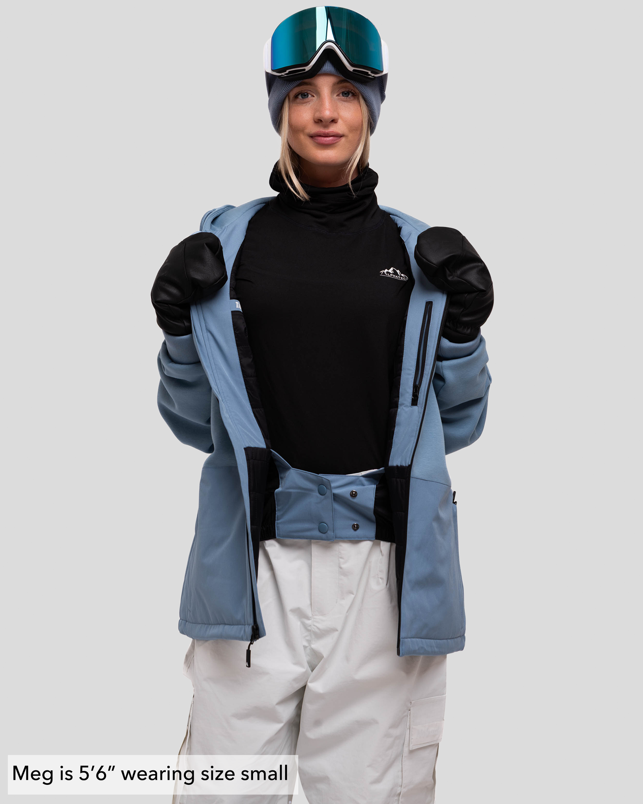 The Softflex Zip-up: Faded Denim