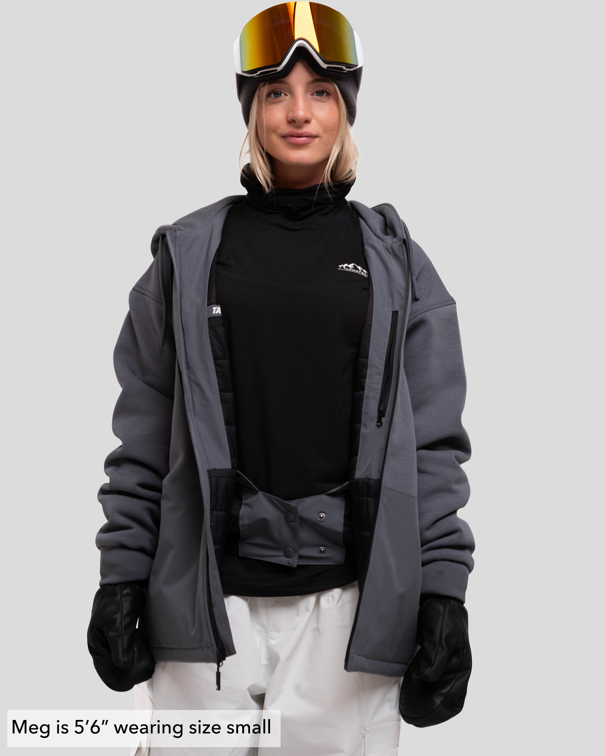 The Softflex Zip-up: Charcoal