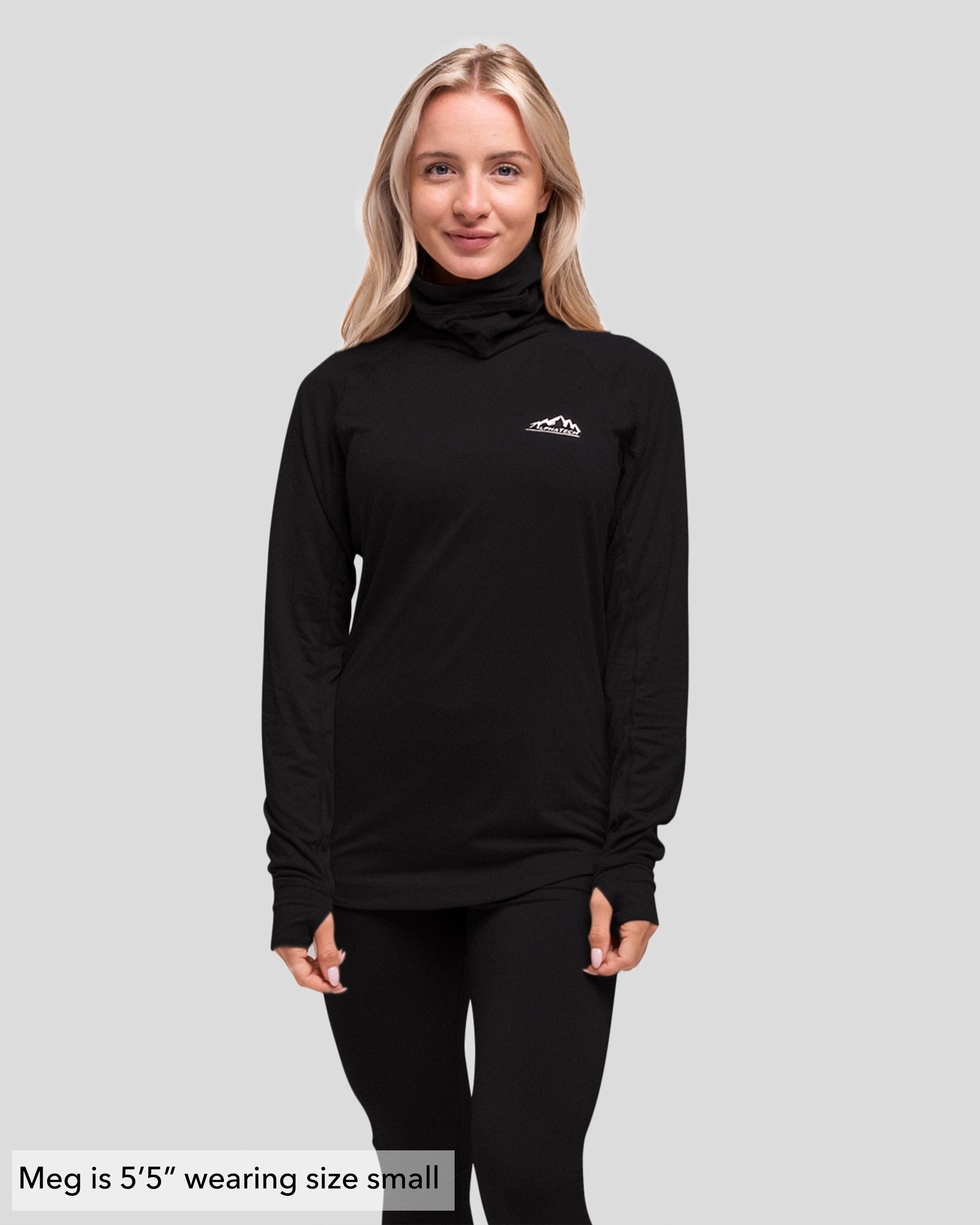 Long Neck Base Layer: Black