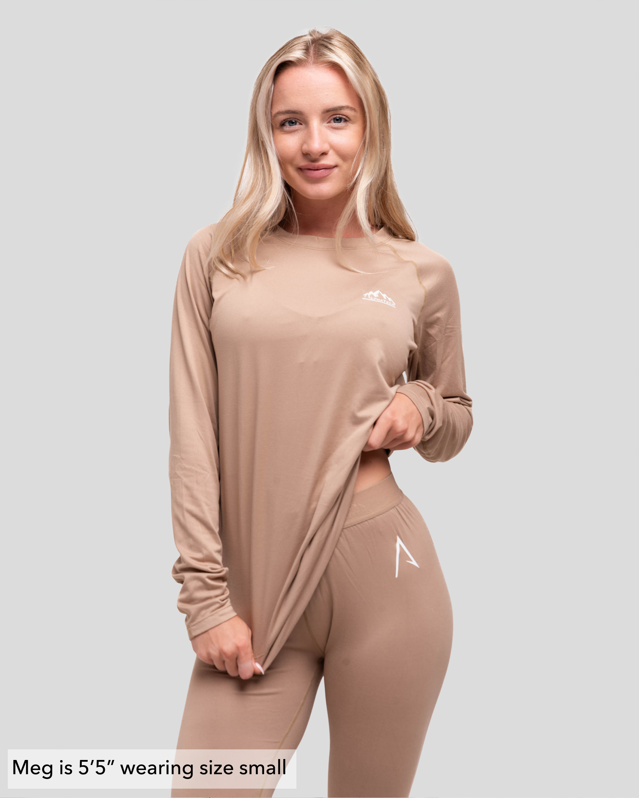 Crew Neck Base Layer: Clay