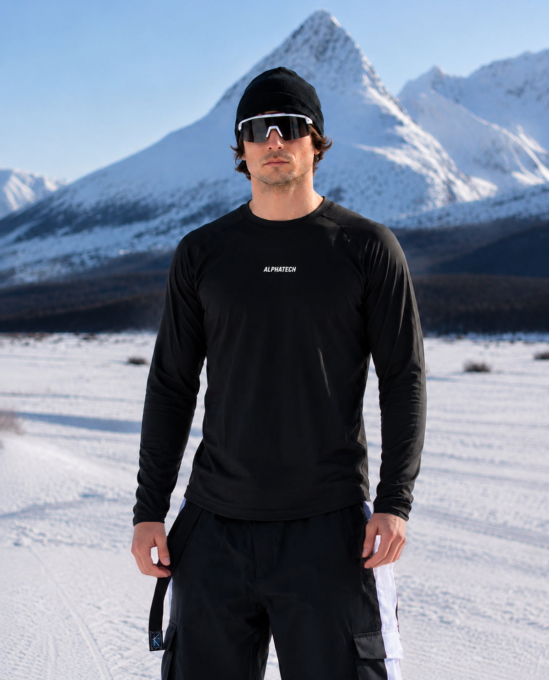 Crew Neck Base Layer: Black
