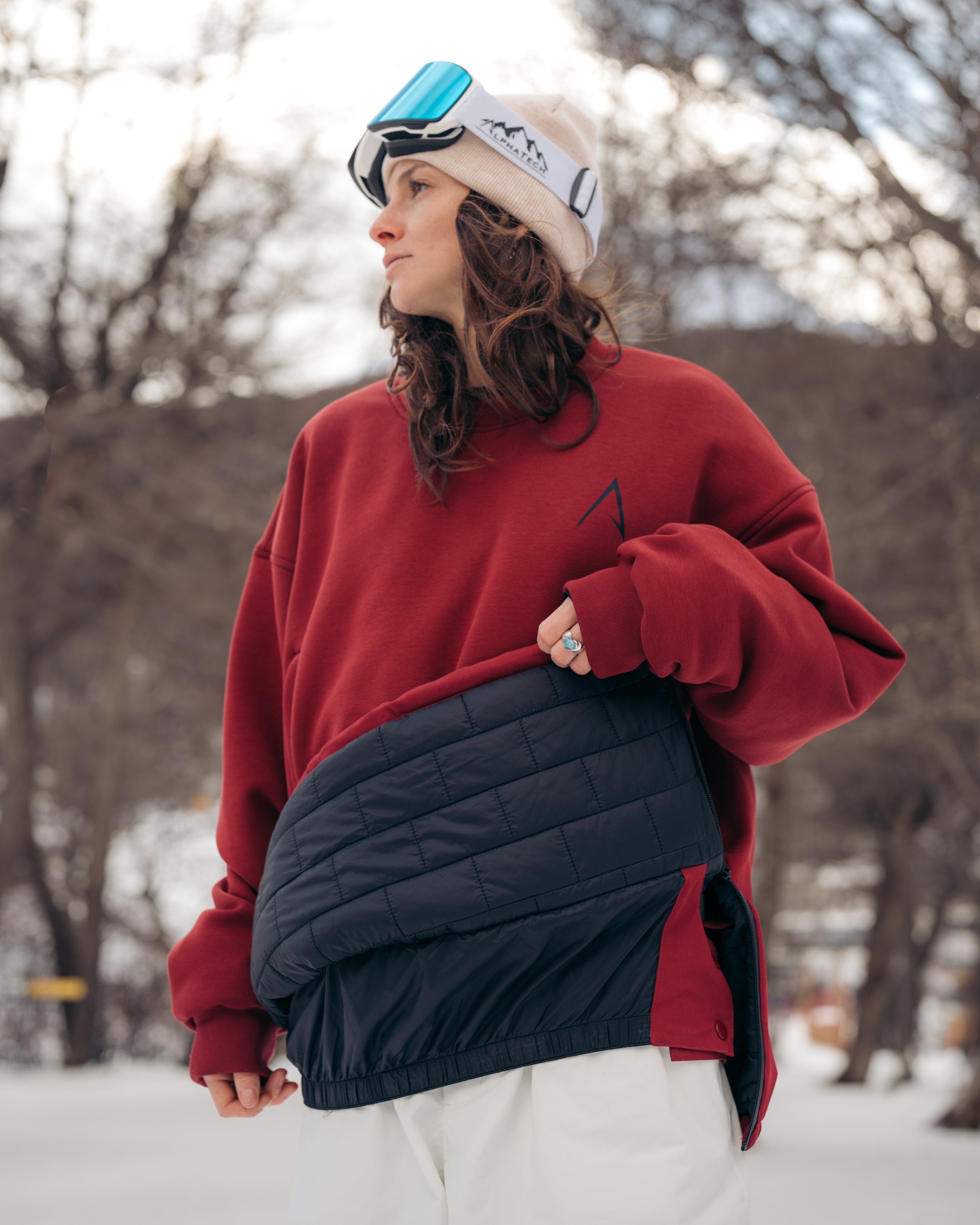 The Softflex Light - Crewneck: Maroon