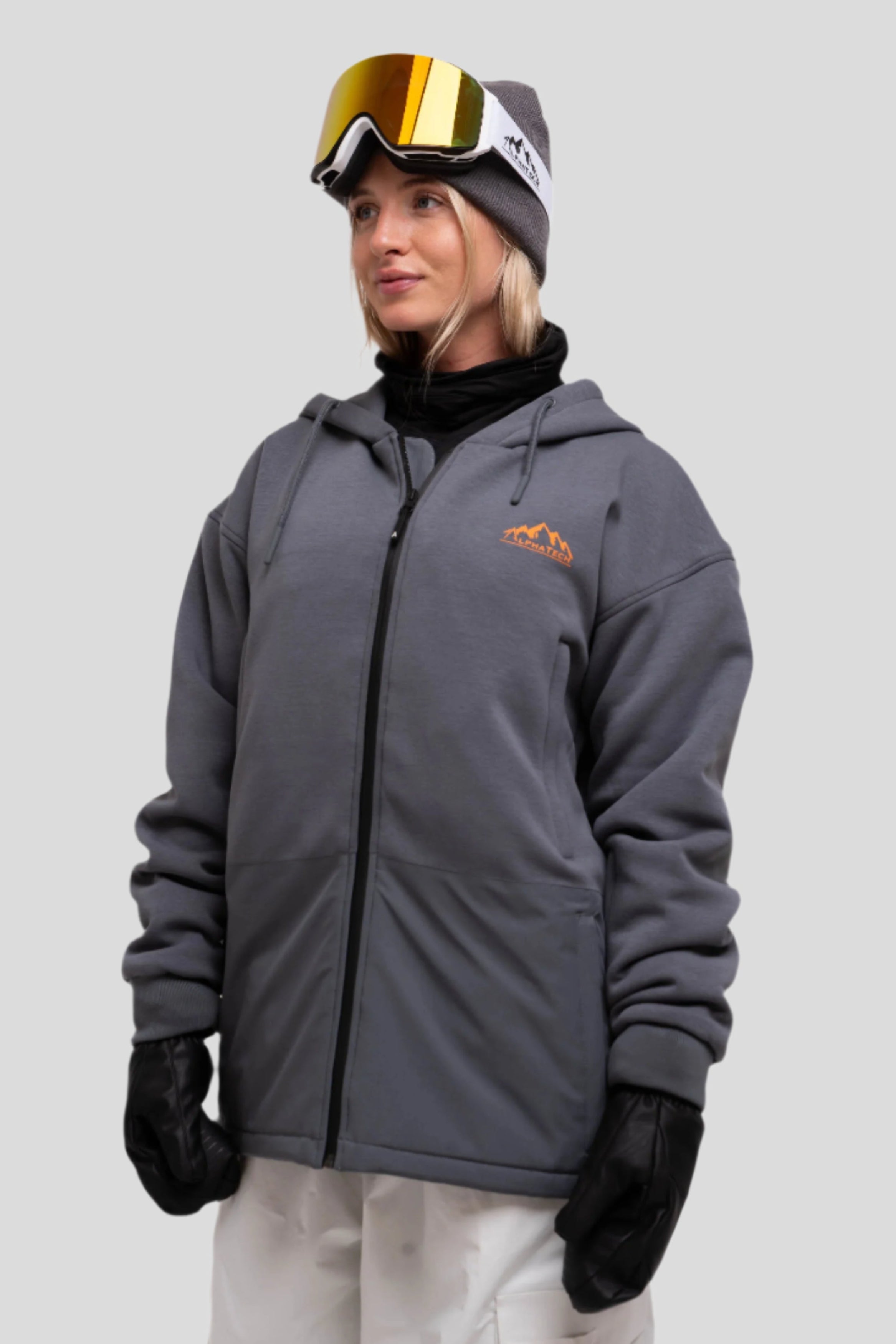 The Softflex Zip-up: Charcoal