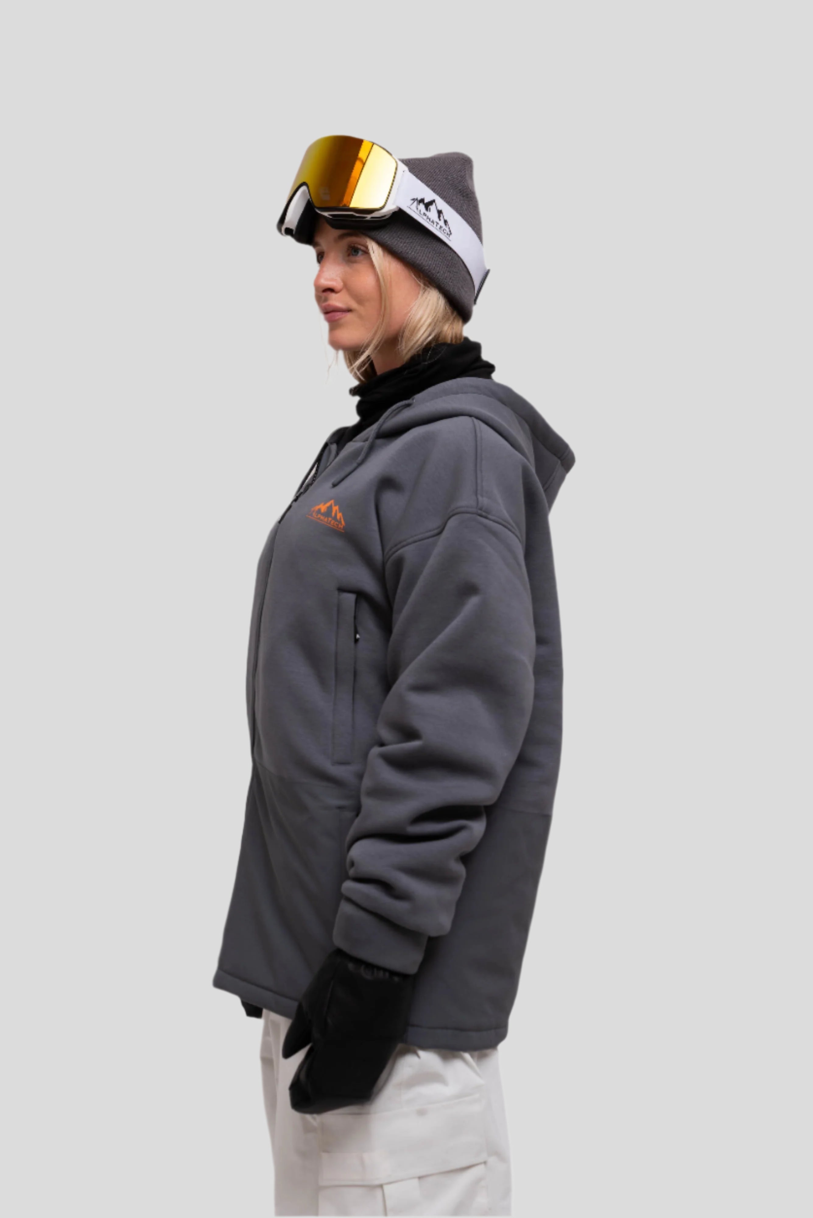The Softflex Zip-up: Charcoal