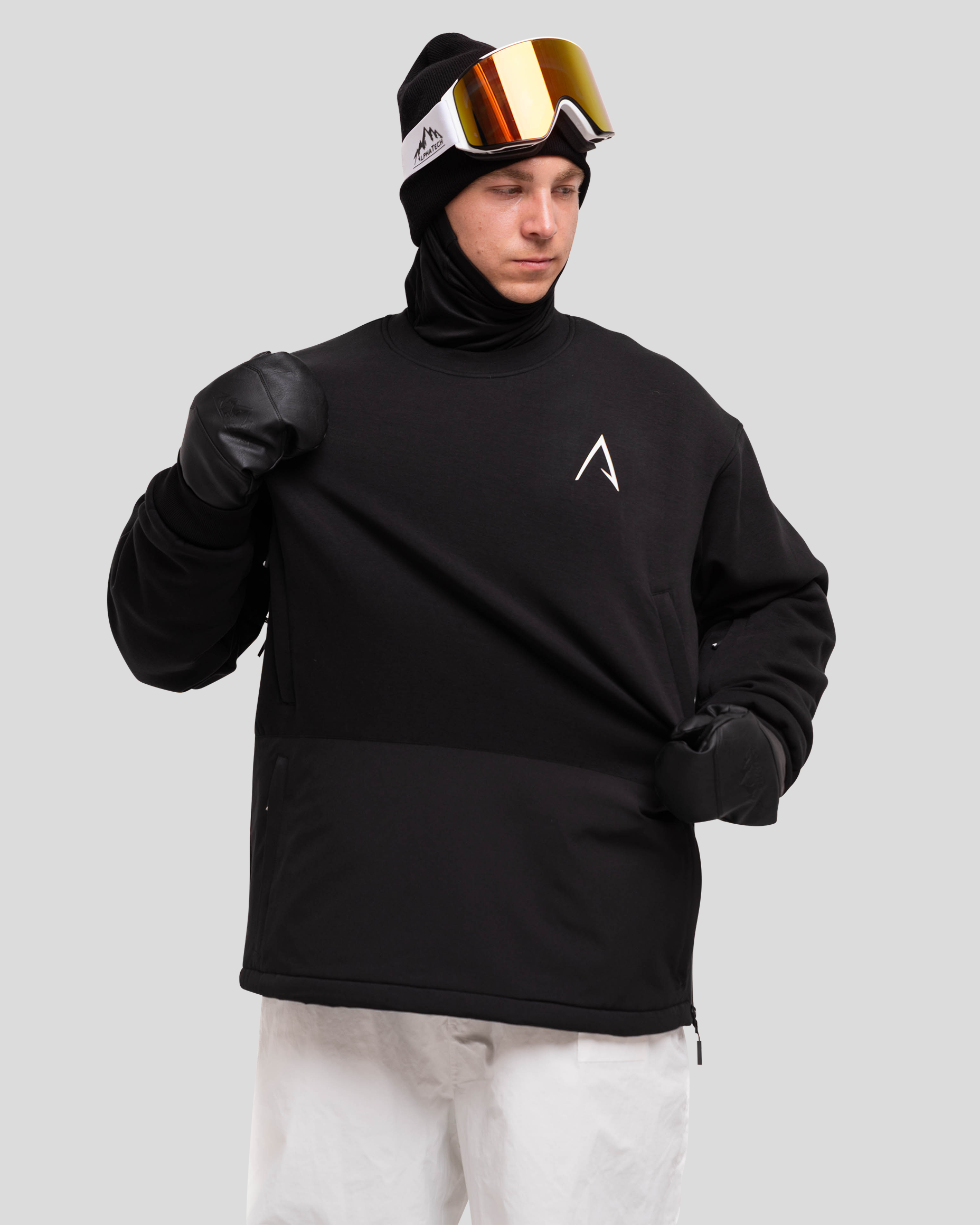 The Softflex Light - Crewneck: Black