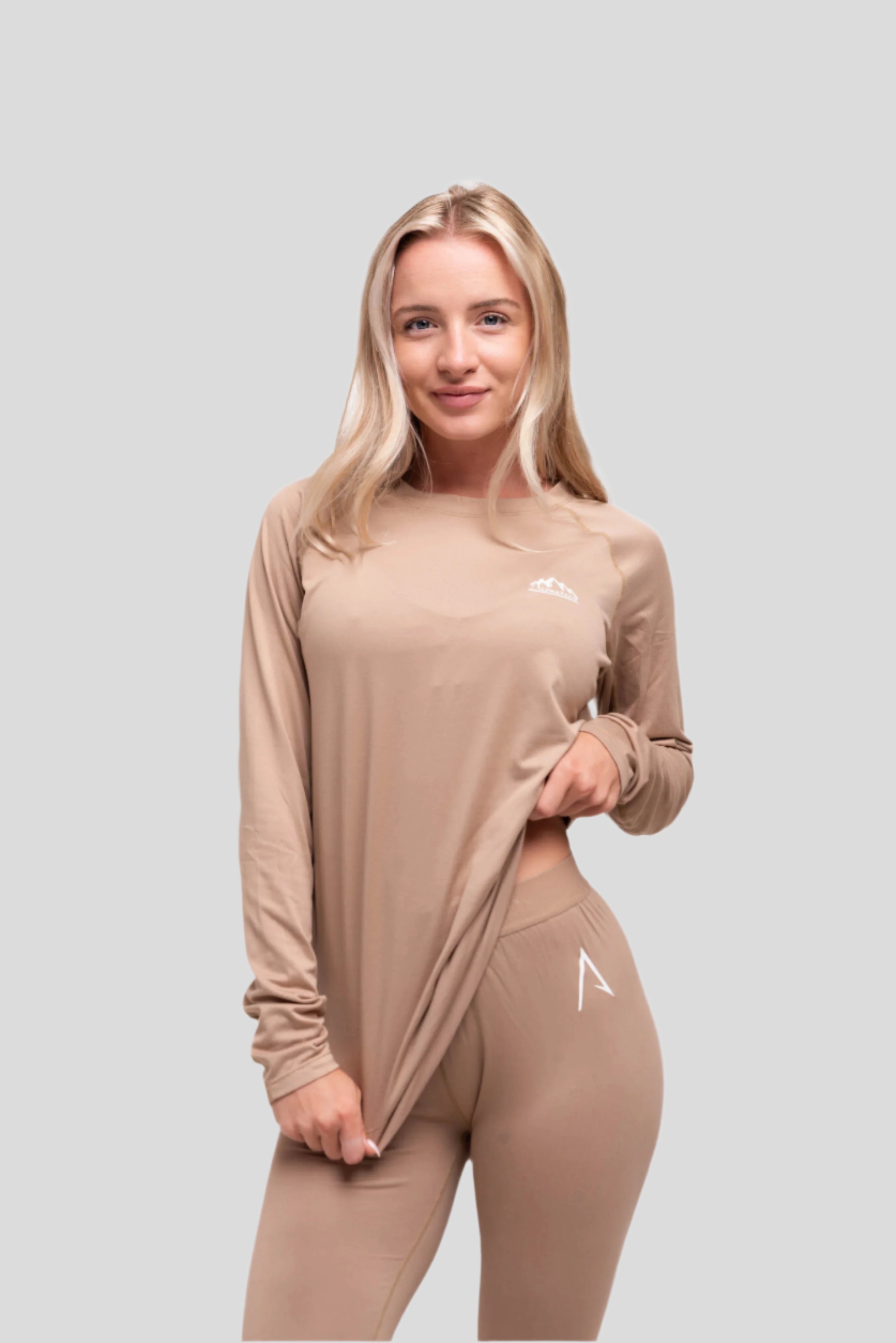 Crew Neck Base Layer: Clay
