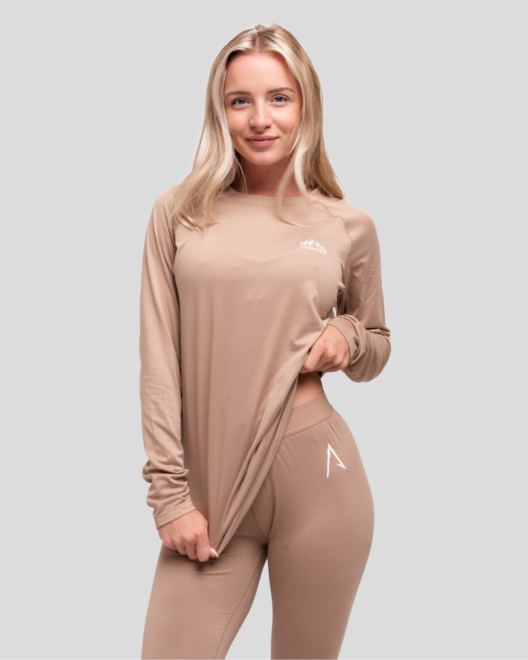 Crew Neck Base Layer: Clay