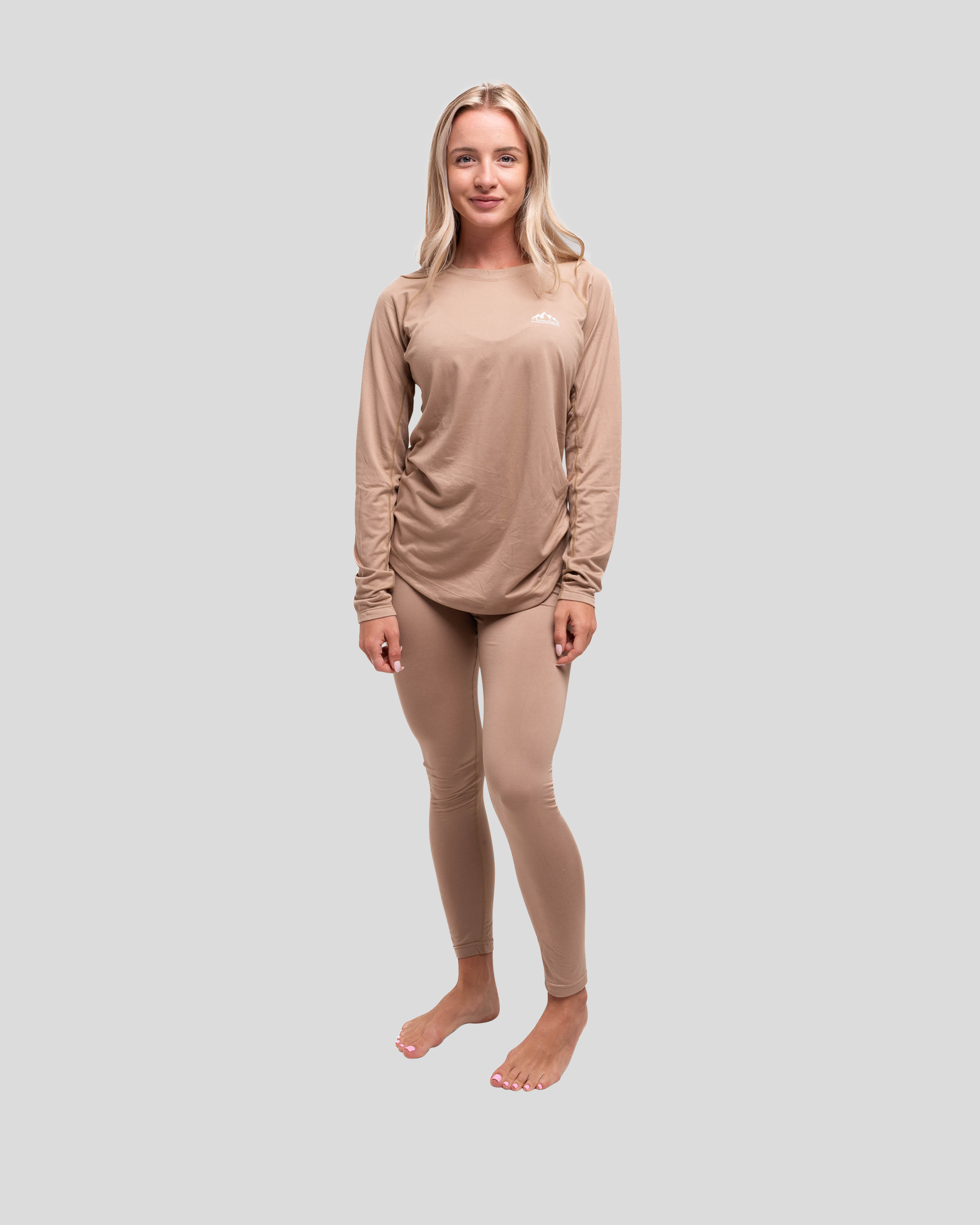 Crew Neck Base Layer: Clay