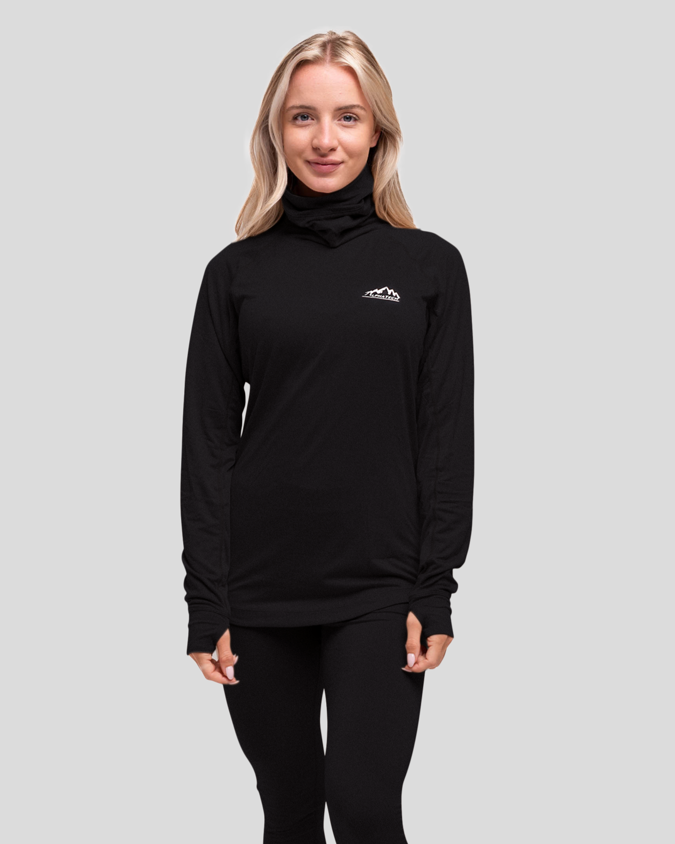 Long Neck Base Layer: Black