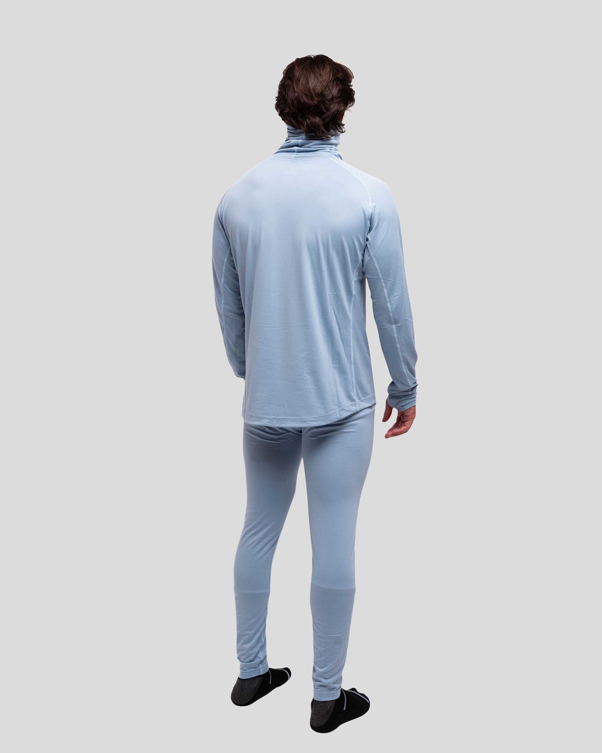 Long Neck Base Layer: Faded Denim