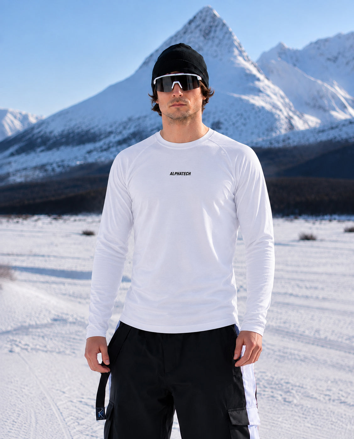 Crew Neck Base Layer: White
