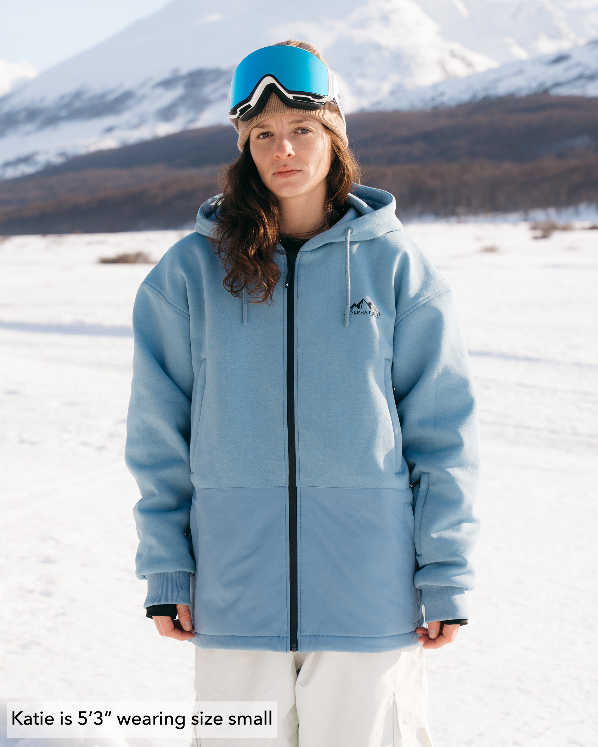 The Softflex Zip-up: Faded Denim