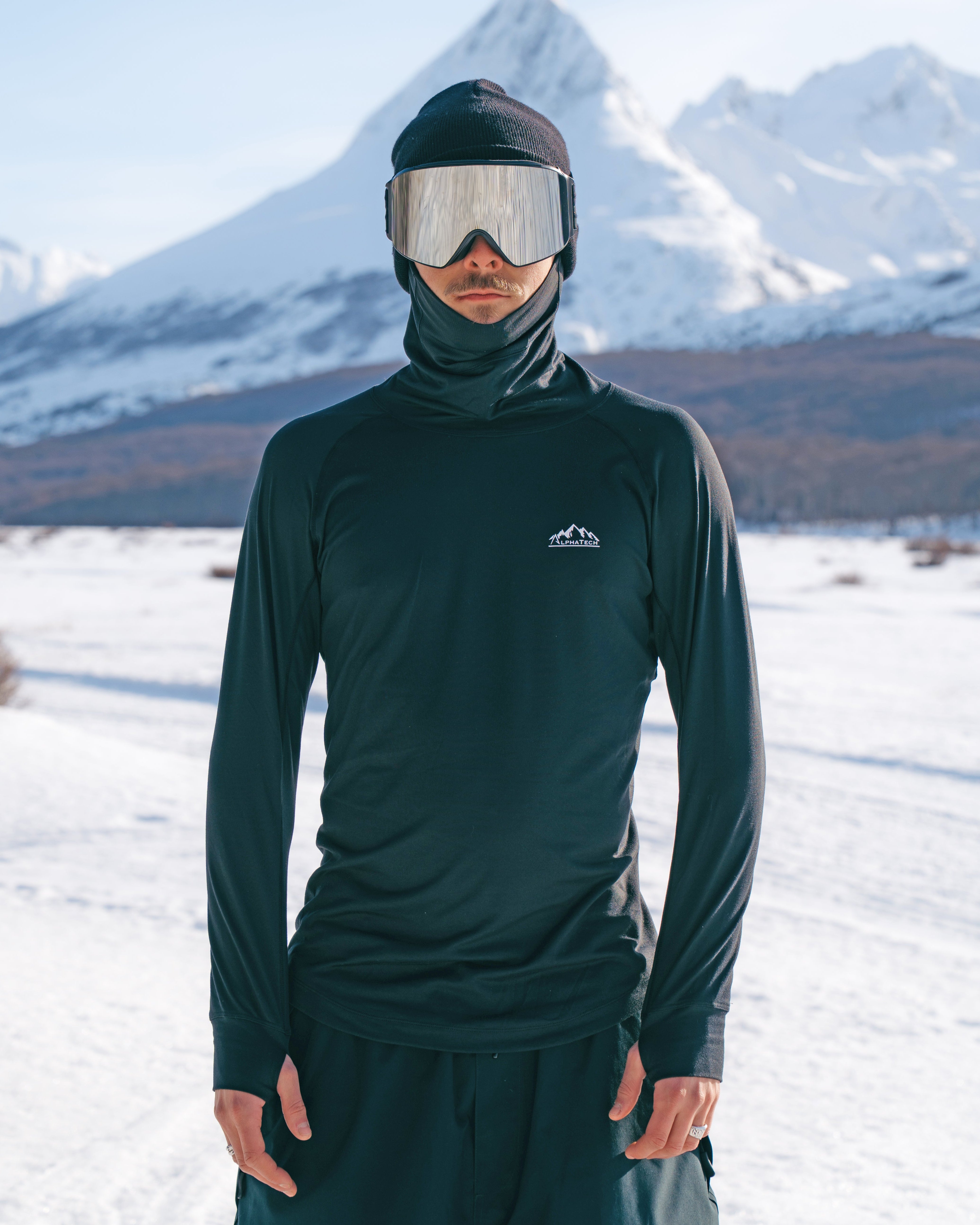 Long Neck Base Layer: Black