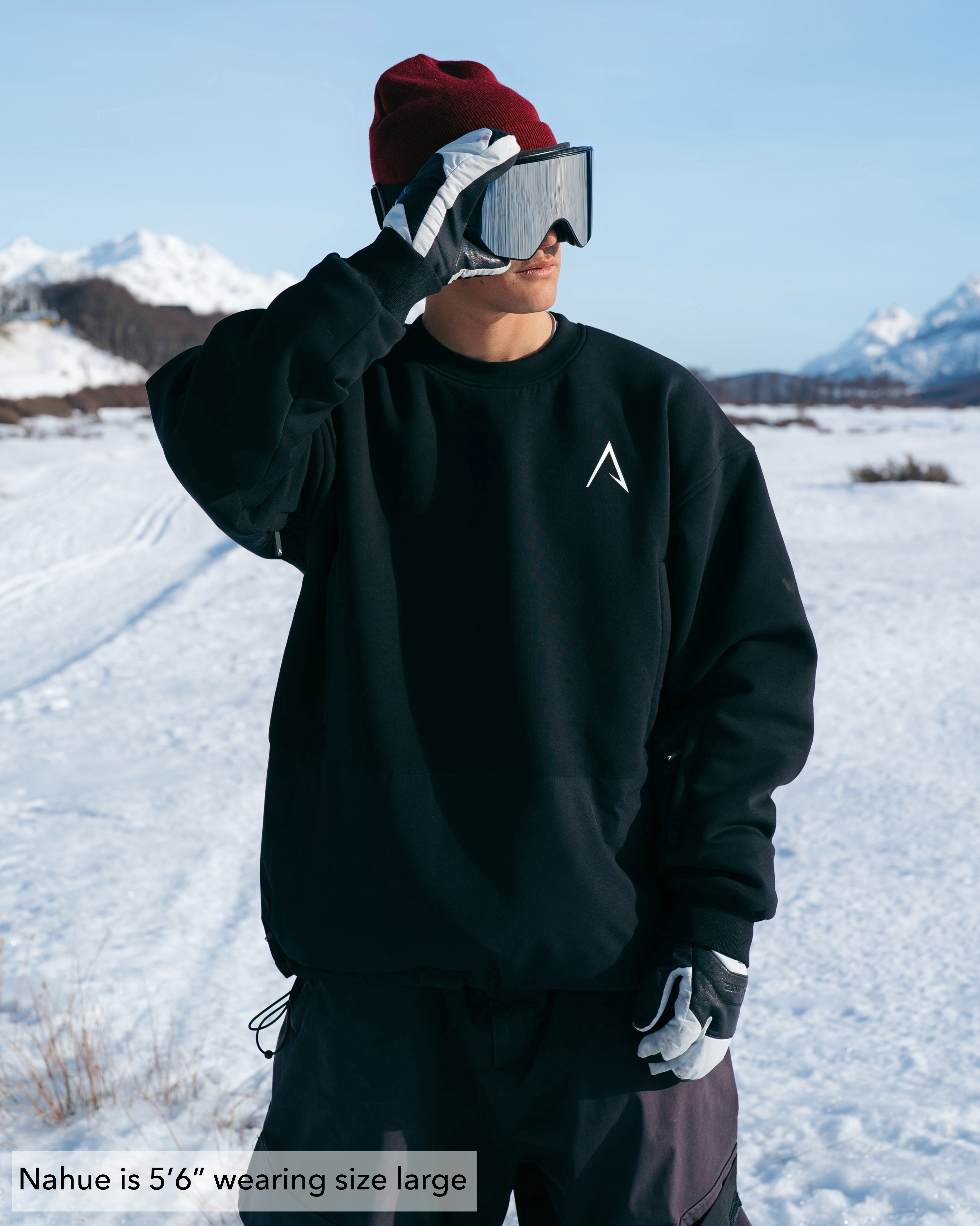 The Softflex Light - Crewneck: Black
