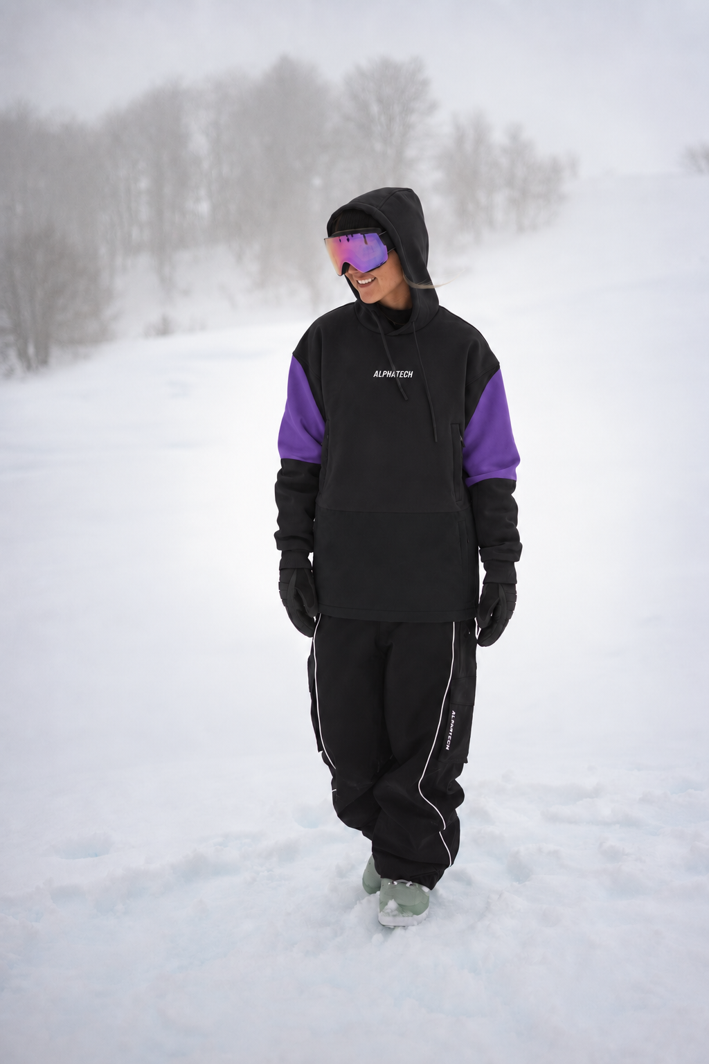 Softflex Pro Wingspan: Black and Purple