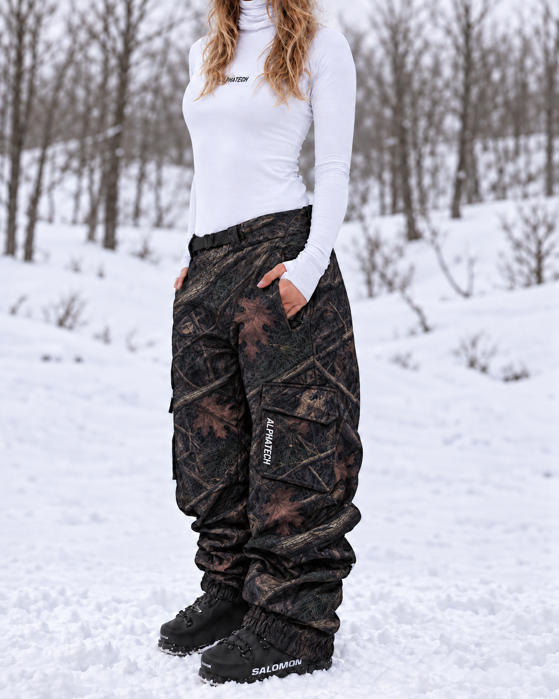 Freefit Snowpants: Dark Camo