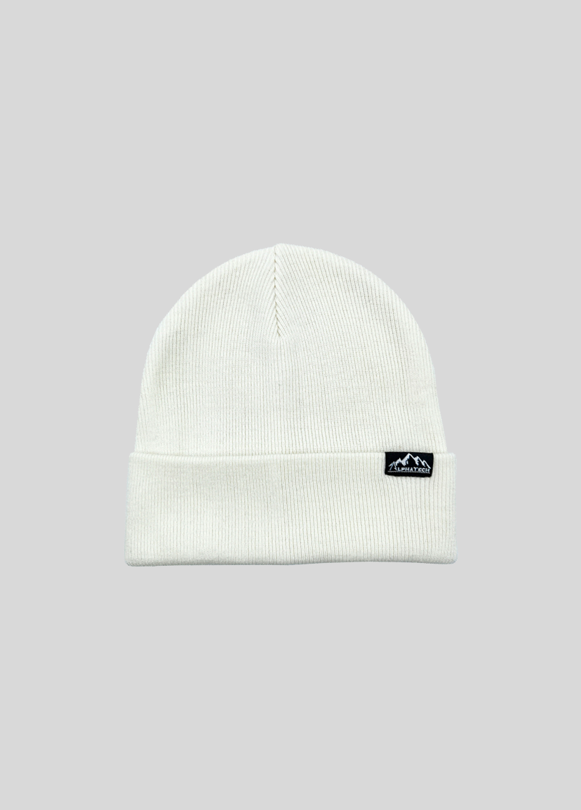 Merino Wool Team Beanie: White