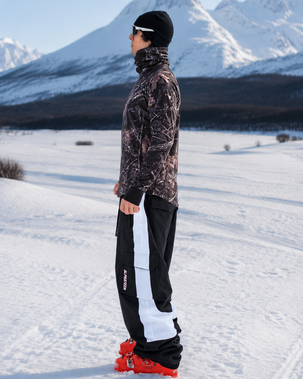 Long Neck Base Layer: Dark Camo