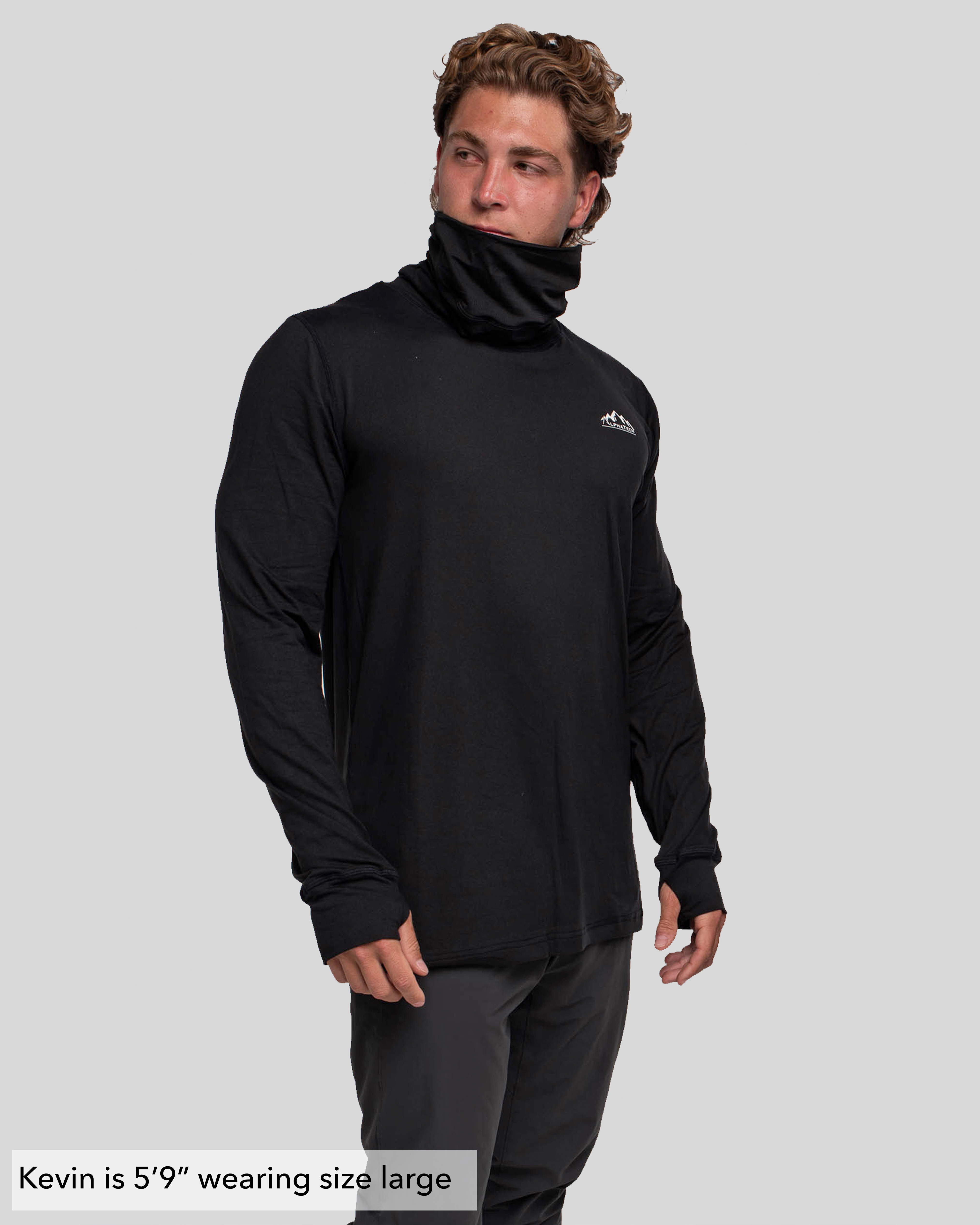 Long Neck Base Layer: Black