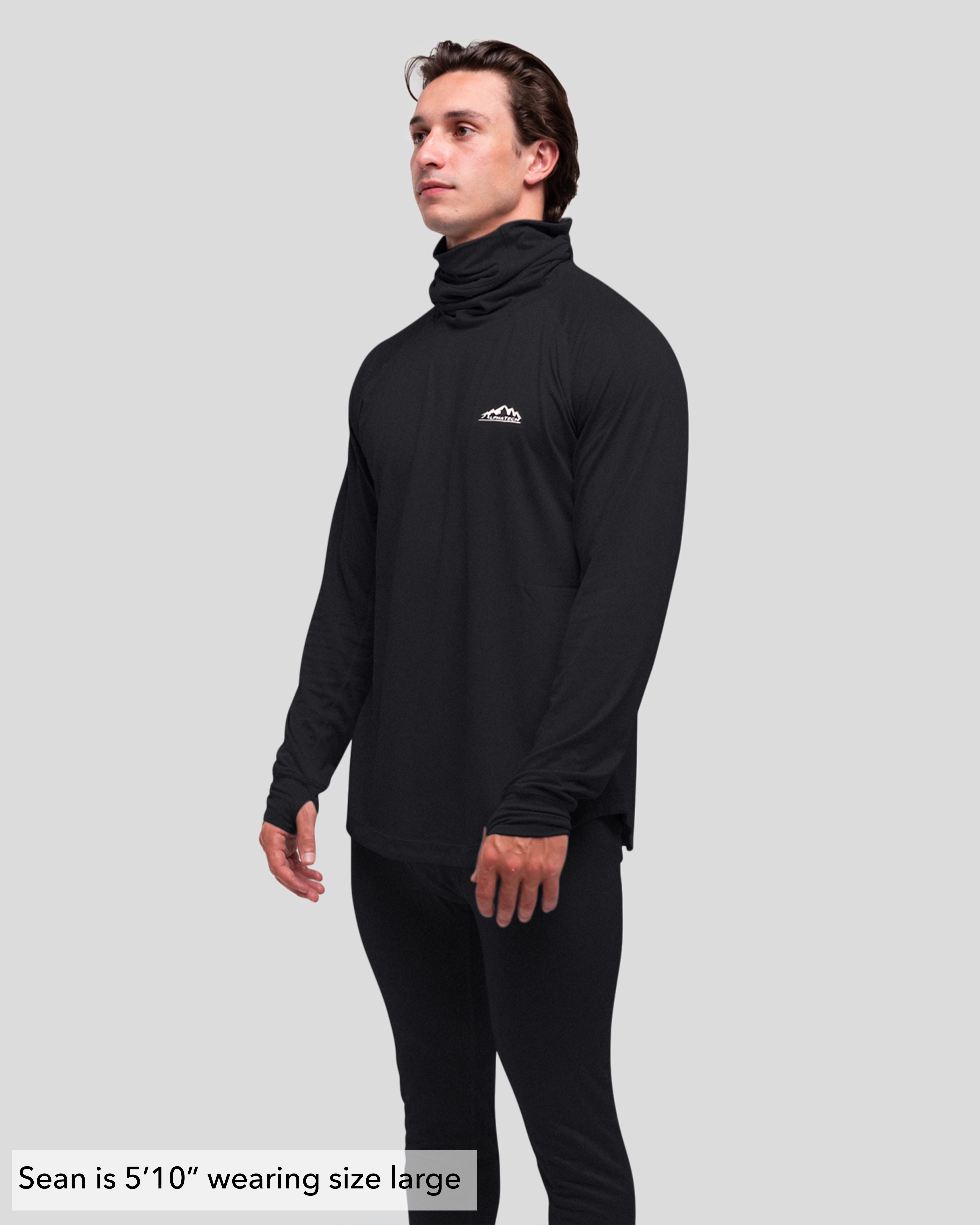 Long Neck Base Layer: Black
