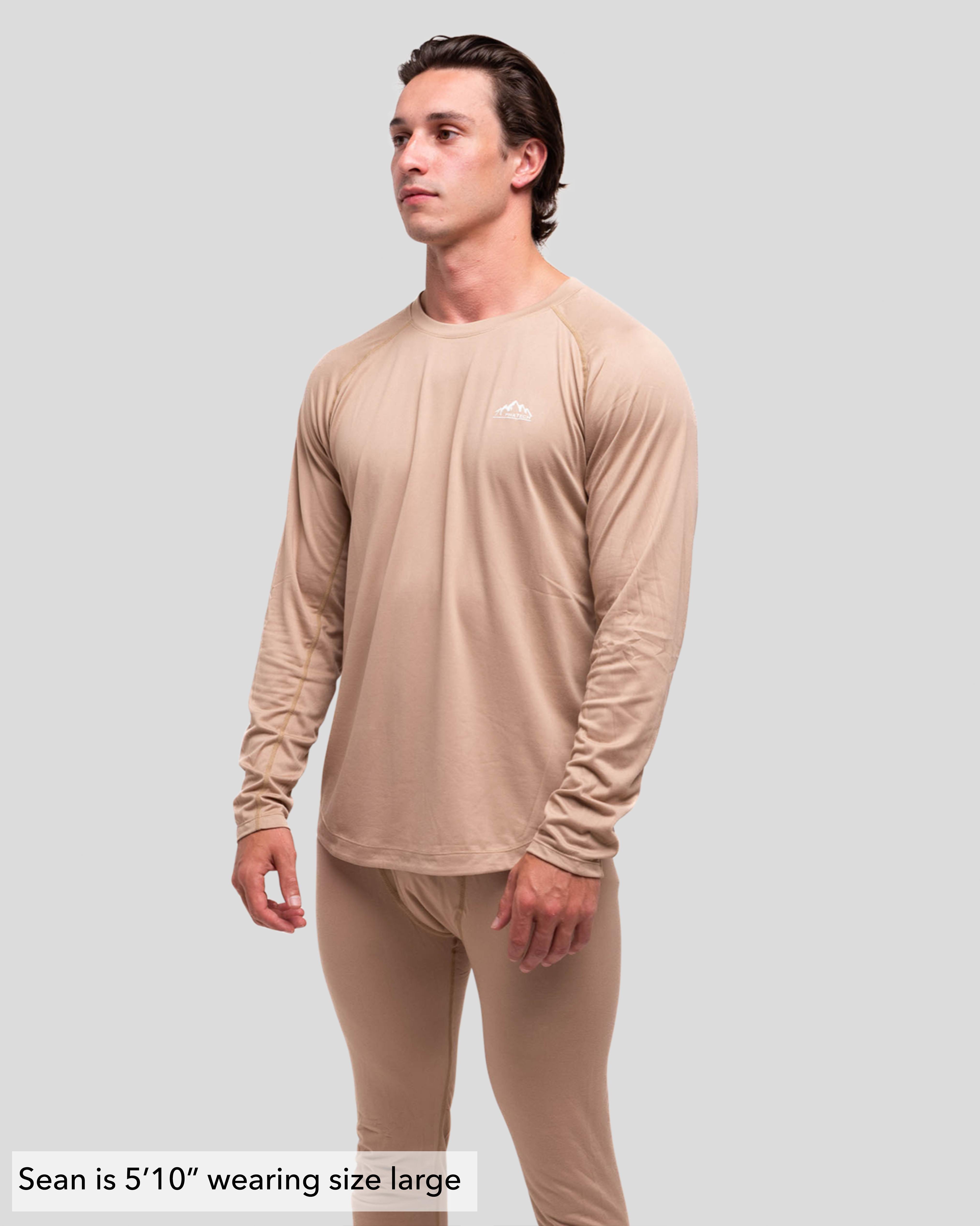 Crew Neck Base Layer: Clay