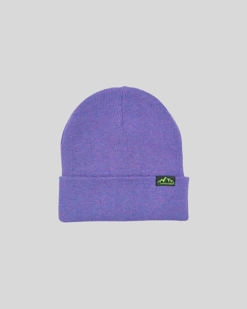 Merino Wool Team Beanie: Purple